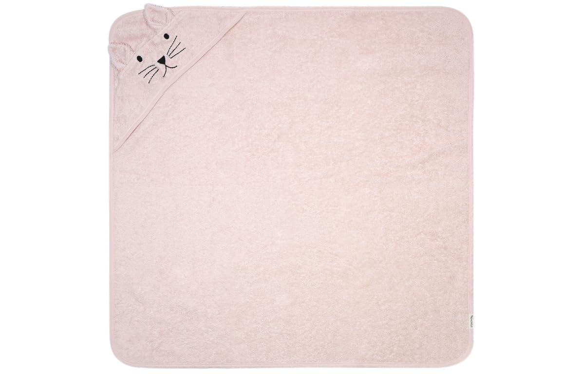 kindsgut-baby-kapuzenhandtuch-katze-rosa-75x75-cm-baumwolle image 6