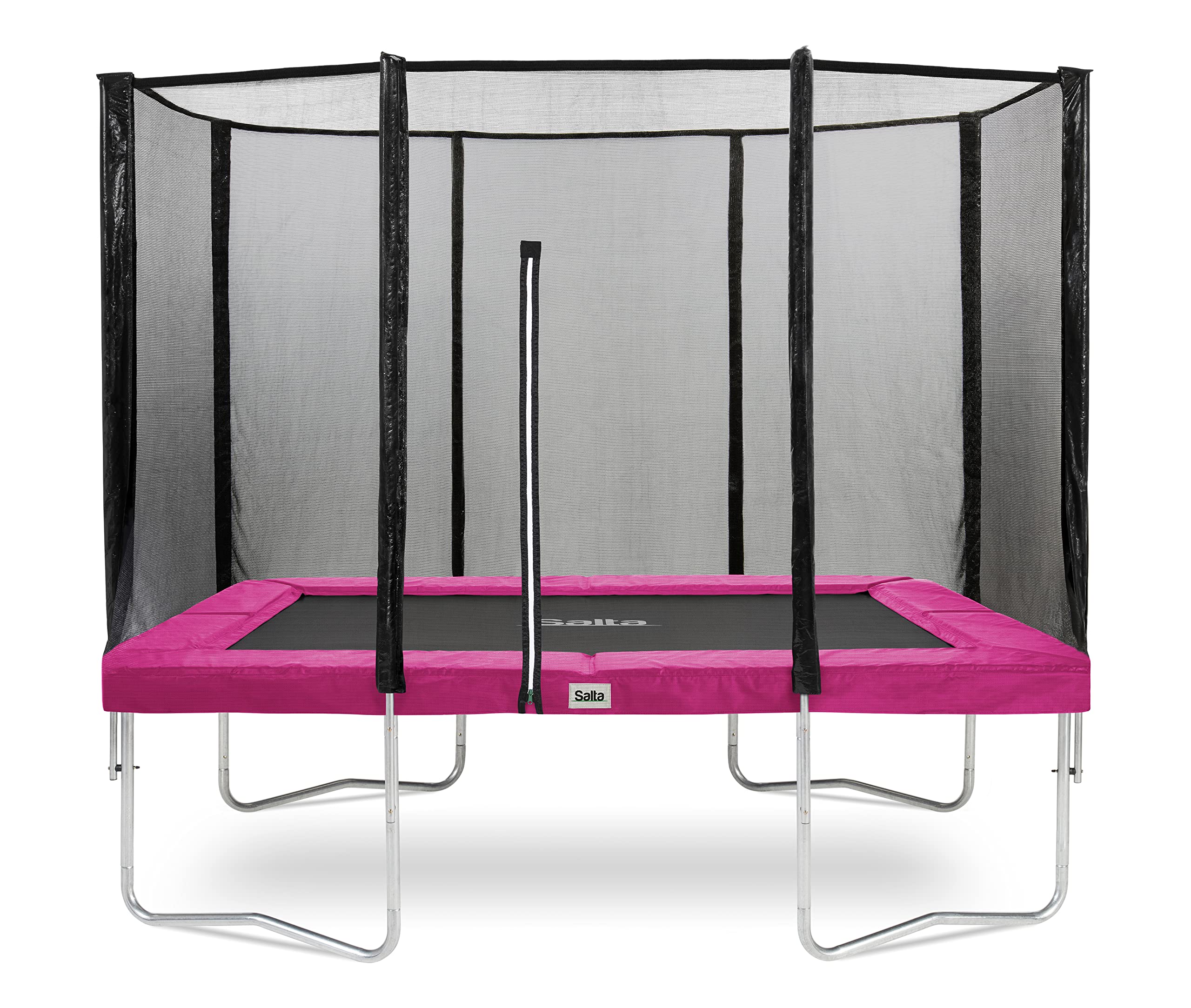 lemodo-salta-combo-rechteck-trampolin-305-x-214-cm-gr-n-pink-150-kg image 1