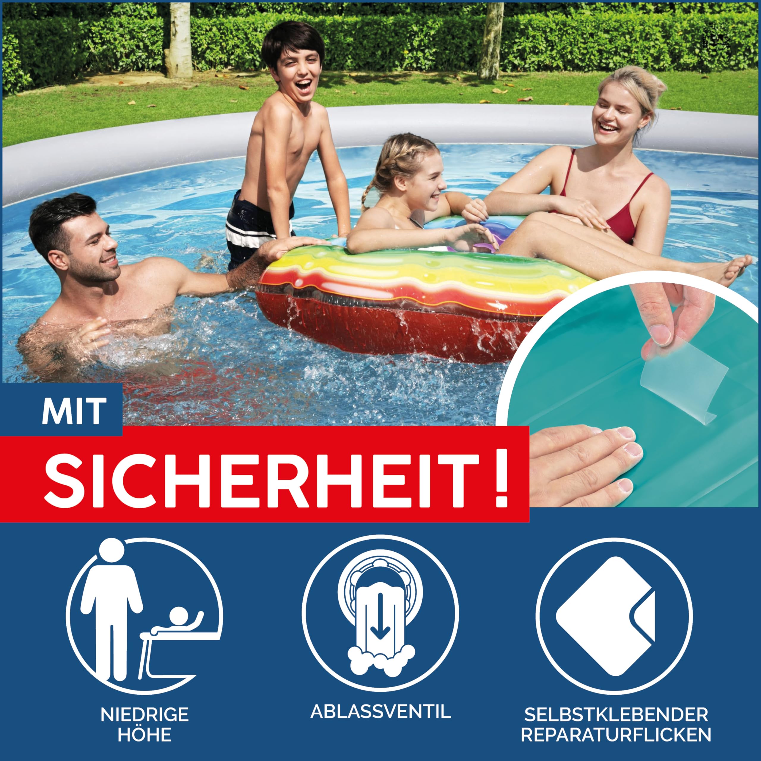 bestway-fast-set-aufstellpool-set-396-x-84-cm-rattan-schiefergrau-mit-filterpump image 7