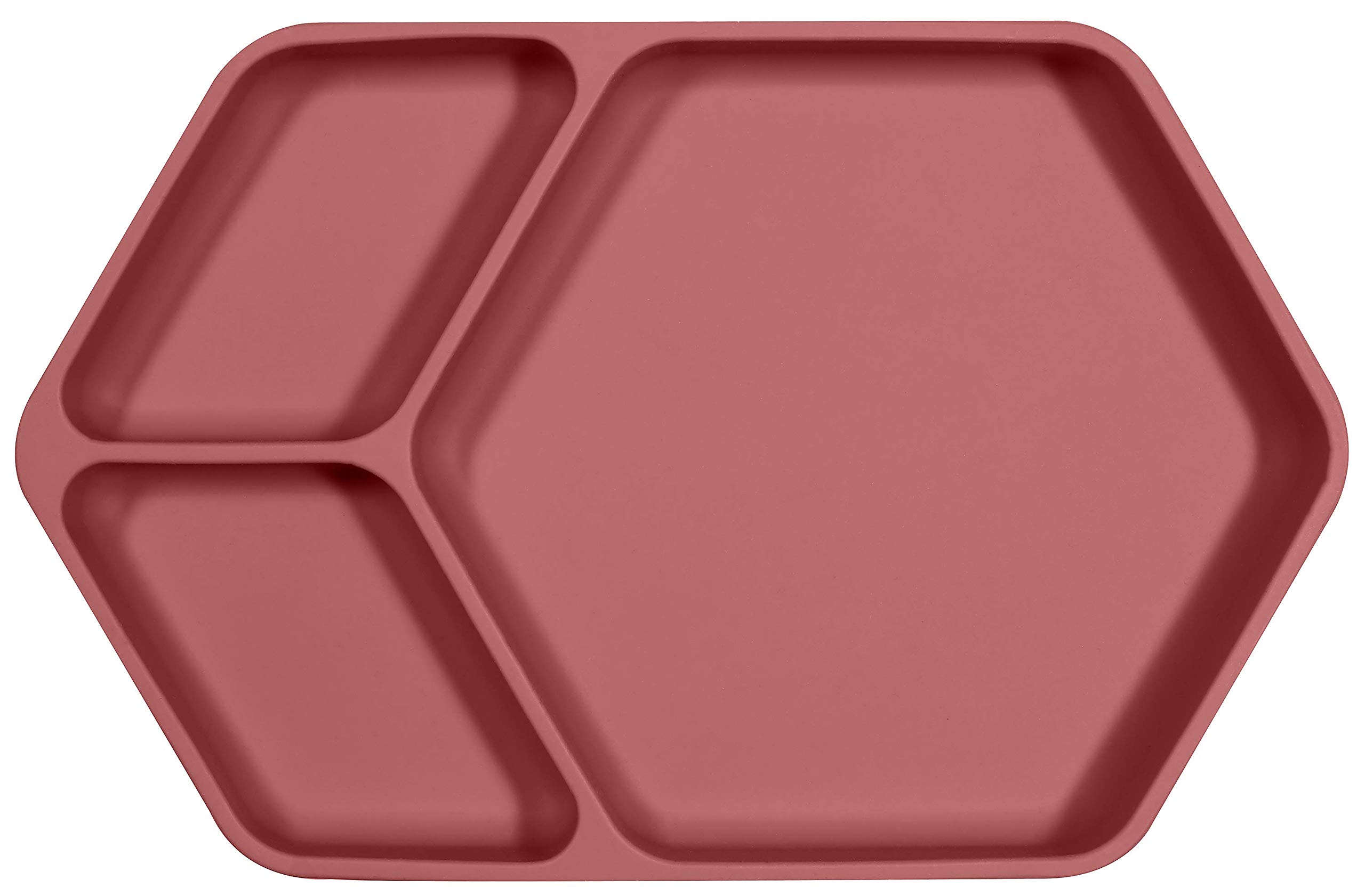 kindsgut-silikon-teller-mit-saugnapf-altrosa image 1