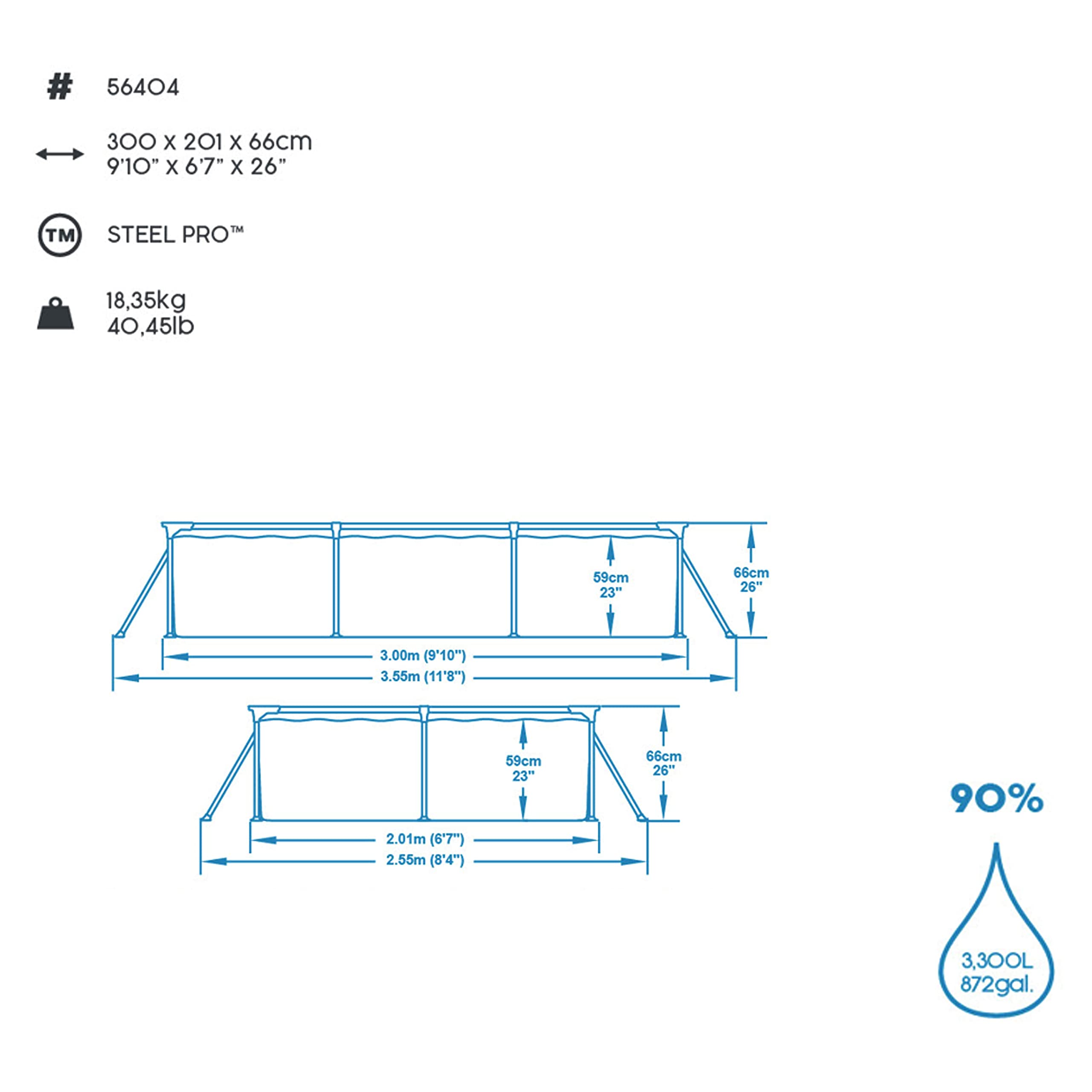 lemodo-bestway-steel-pro-56404-19-framepool-eckig-ohne-pumpe-blau-300x201x66-cm image 4