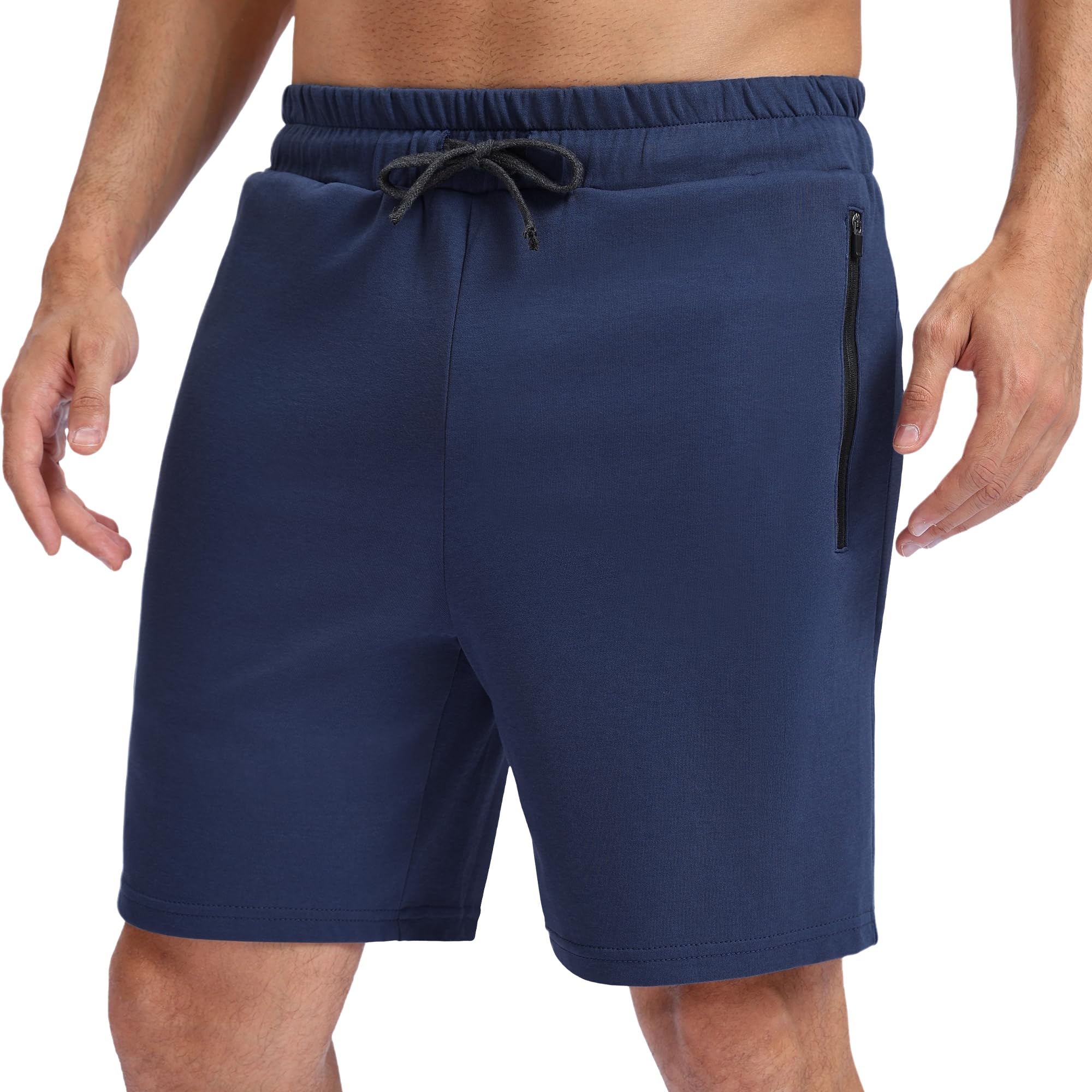 big-elephant-herren-baumwoll-shorts-mit-kordelzug-trainings-shorts-freizeit image 8