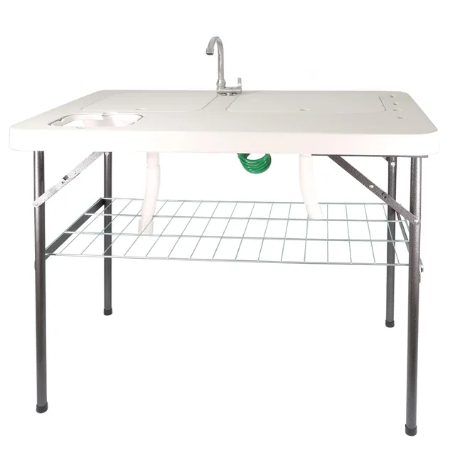 lemodo-klappbarer-filetiertisch-outdoor-sp-le-mit-2-becken image 1