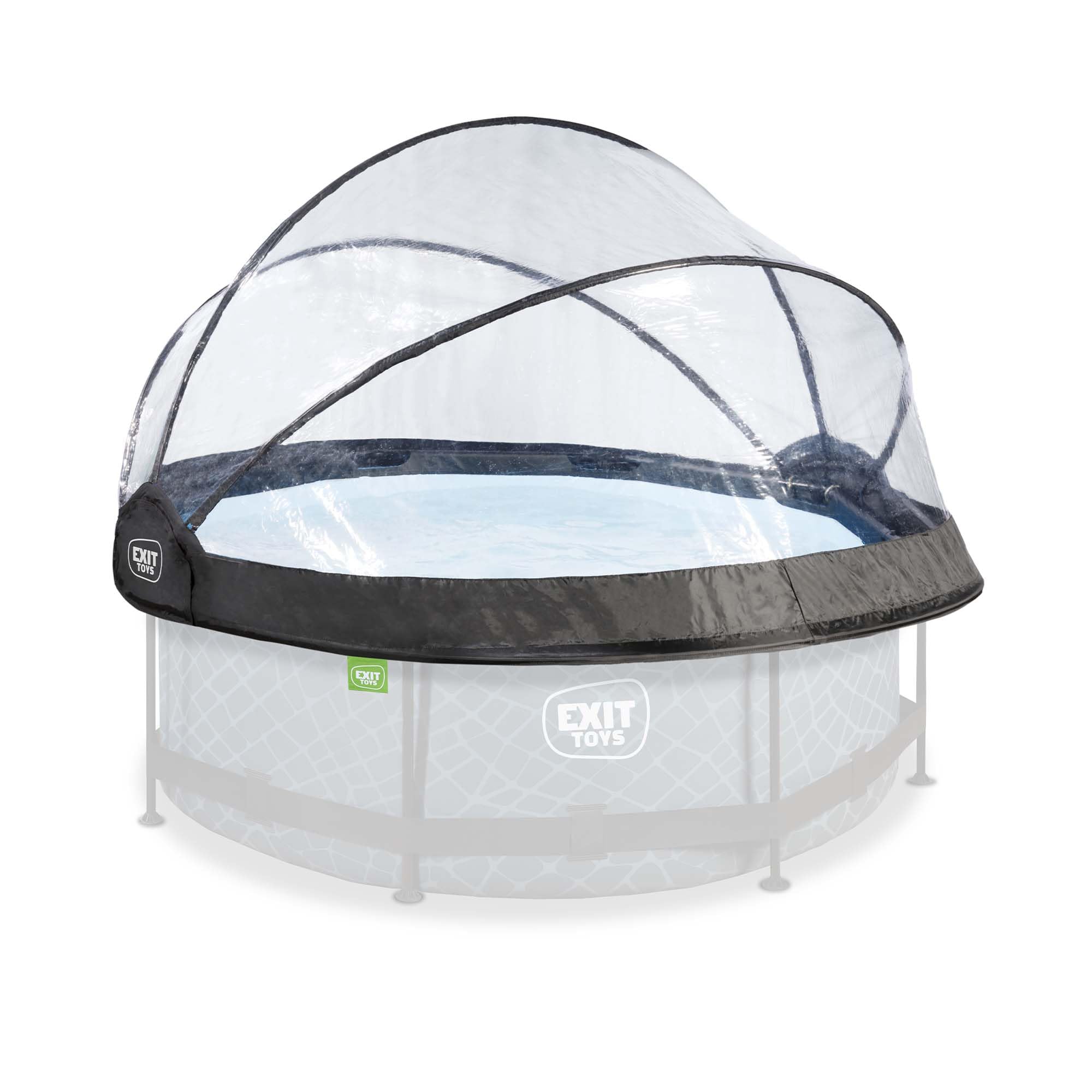 lemodo-exit-toys-eco-pool-dome-eco-244-cm-transparent-faltbar image 1
