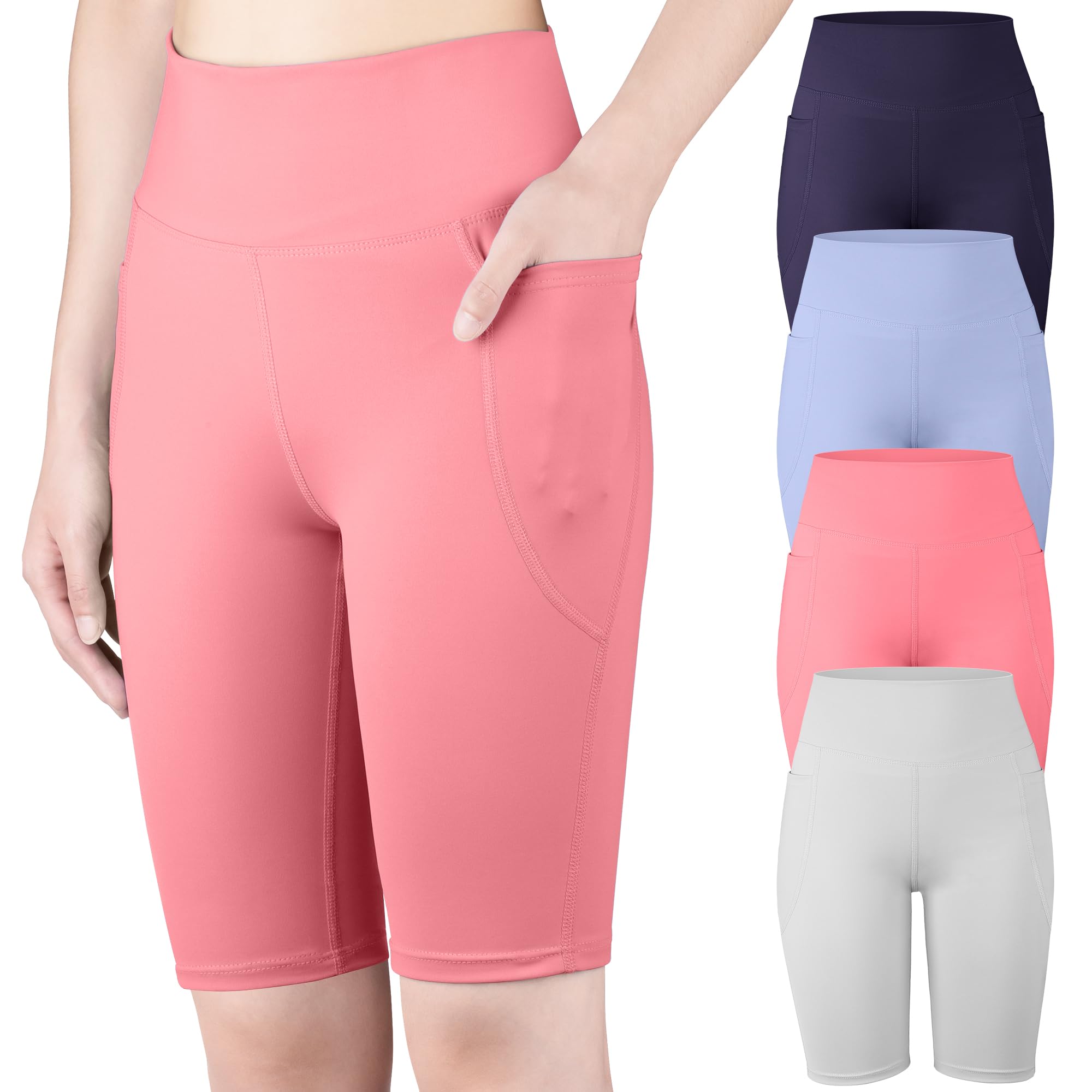 big-elephant-m-dchen-sport-bikershorts-4er-pack-high-waist-mit-taschen image 7