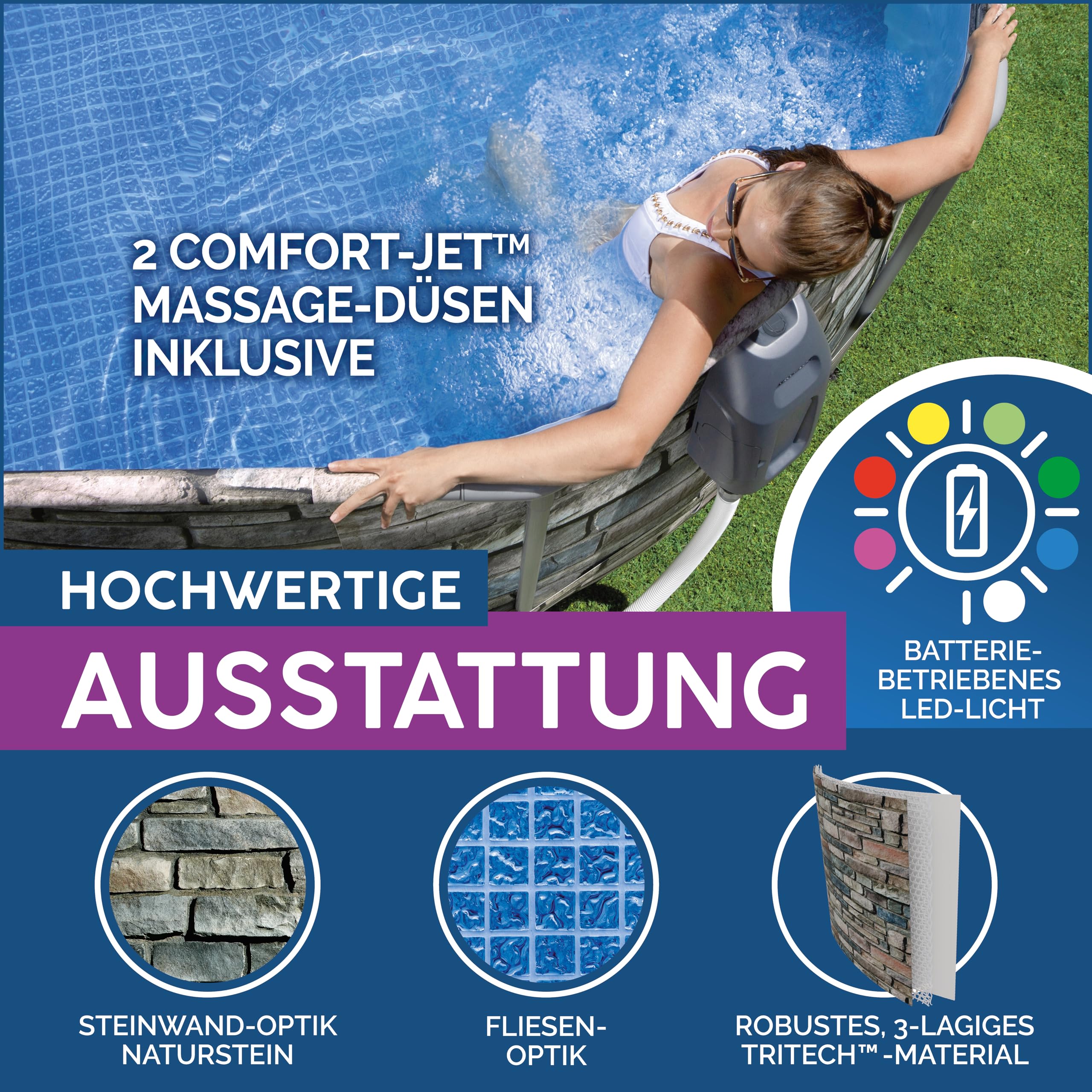 bestway-power-steel-comfort-jet-frame-pool-set-610-x-366-x-122-cm-steinwand-opti image 4