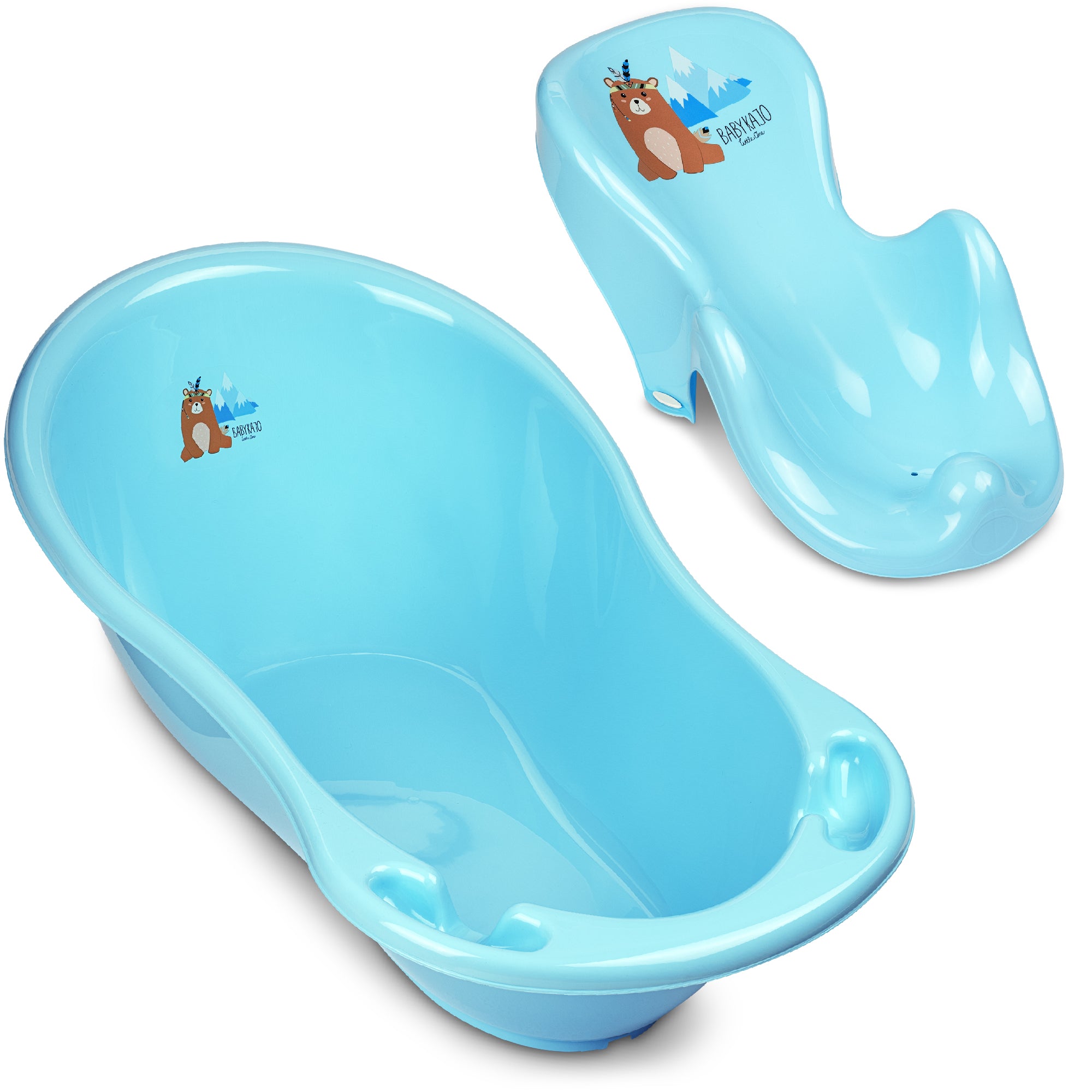 babykajo-babybadewanne-2er-set-wanne-86-cm-badesitz image 1