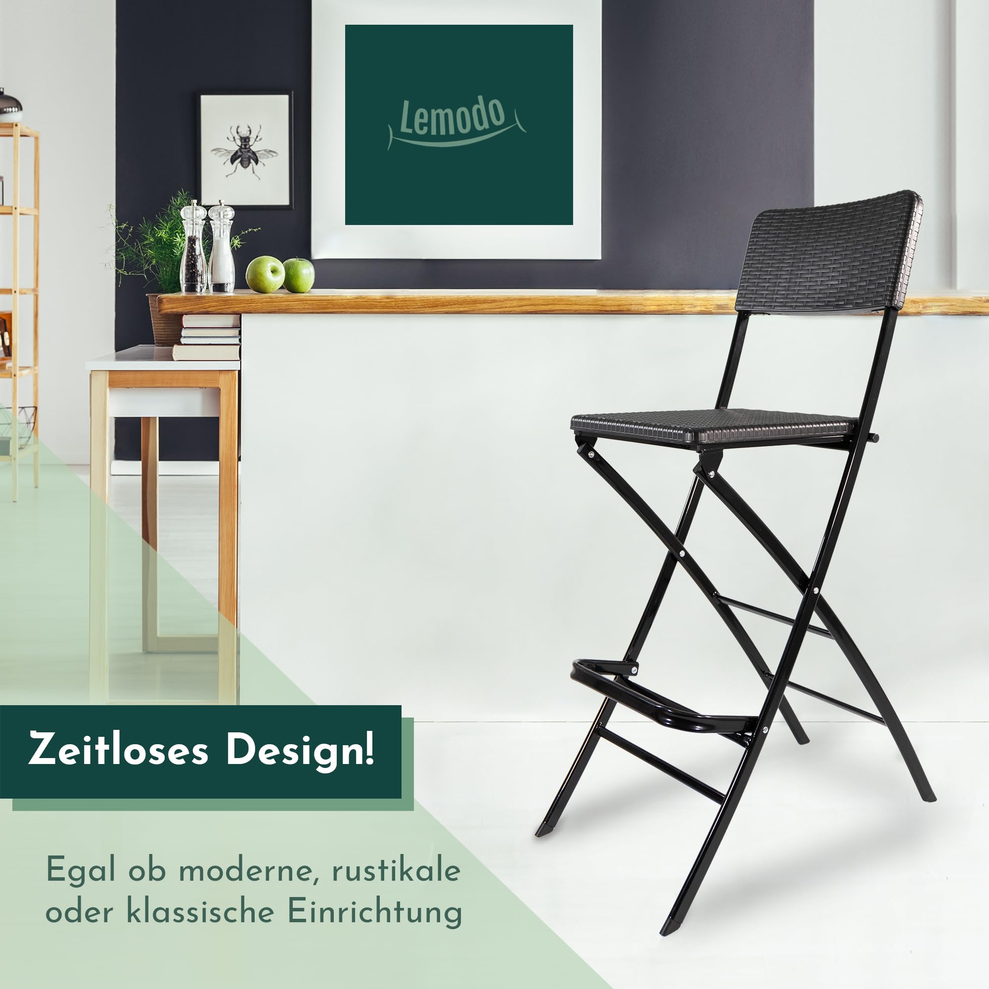 lemodo-barhocker-2er-set-klappbar-mit-lehne-und-rattanoptik image 8