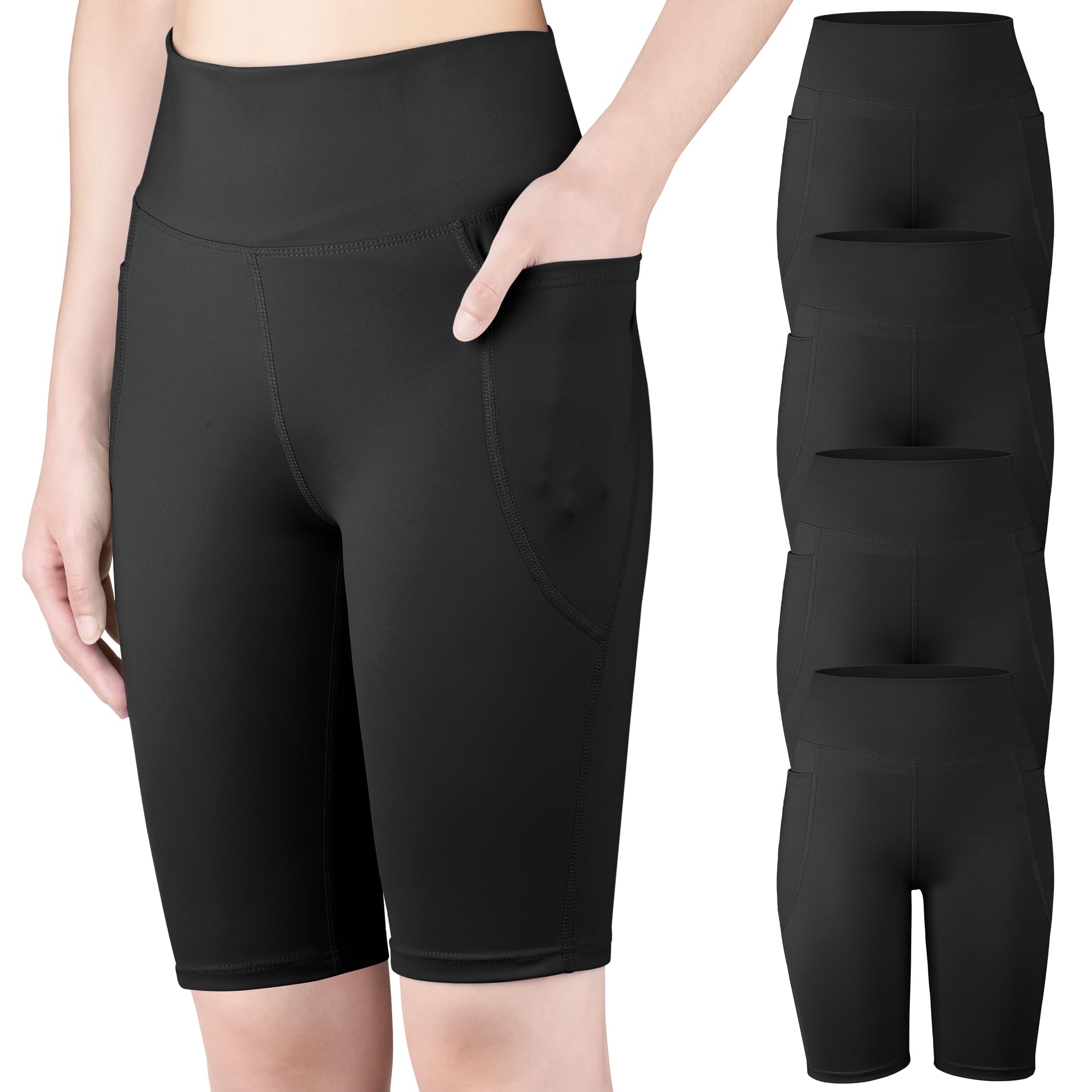 big-elephant-m-dchen-sport-bikershorts-4er-pack-high-waist-mit-taschen image 6