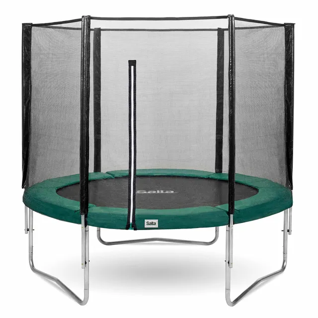 salta-combo-trampolin-305-cm-rund-gr-n-mit-netz image 1