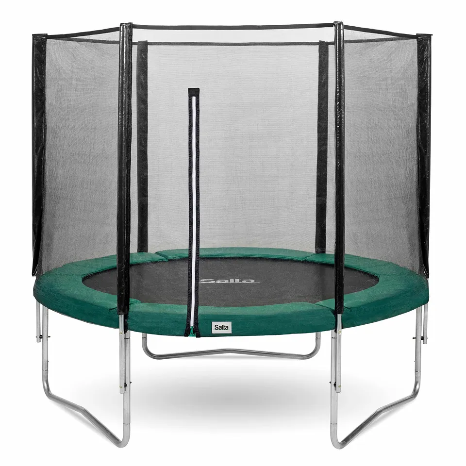 salta-combo-trampolin-305-cm-rund-gr-n-mit-netz image 1