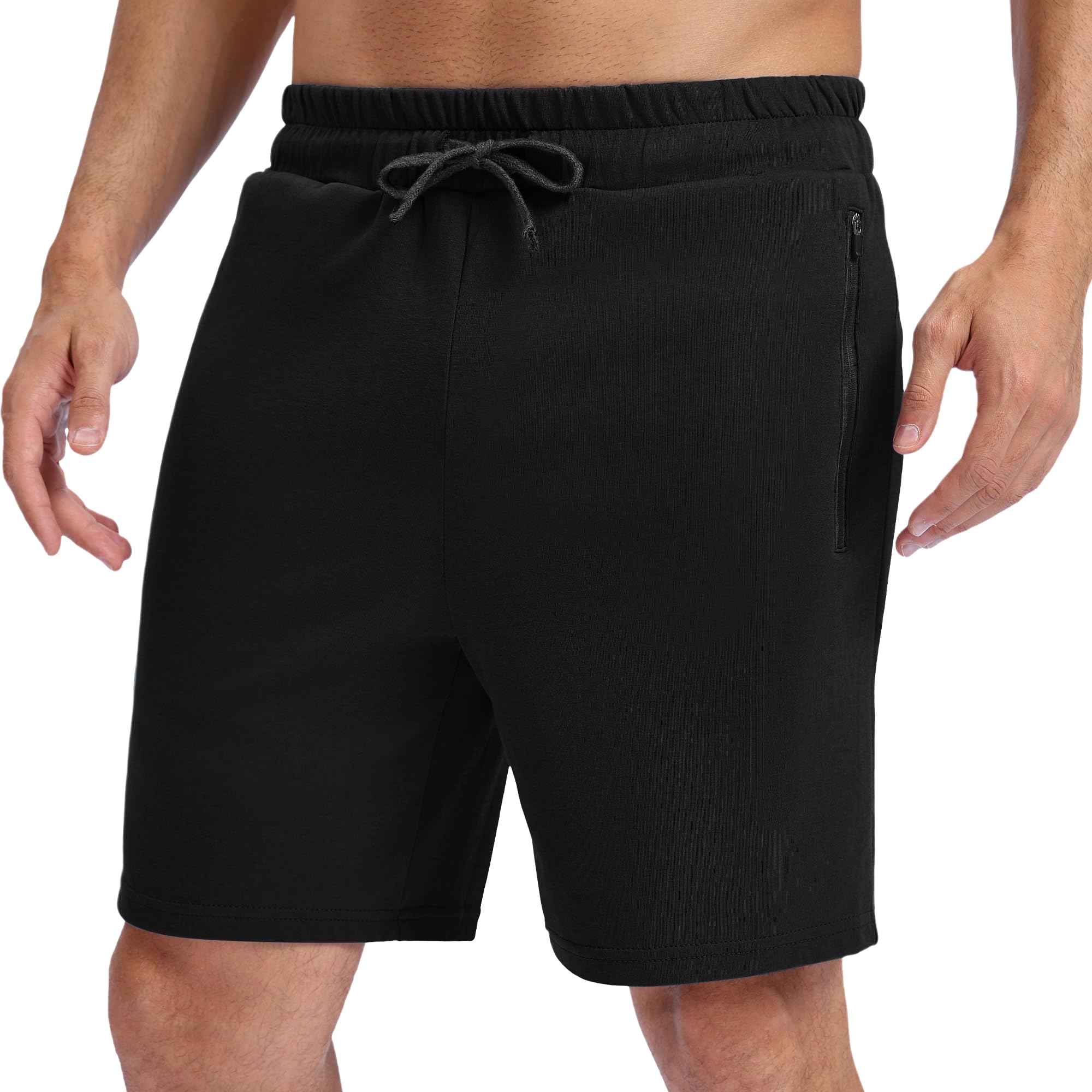 big-elephant-herren-baumwoll-shorts-mit-kordelzug-sportshorts-mit-taschen image 8
