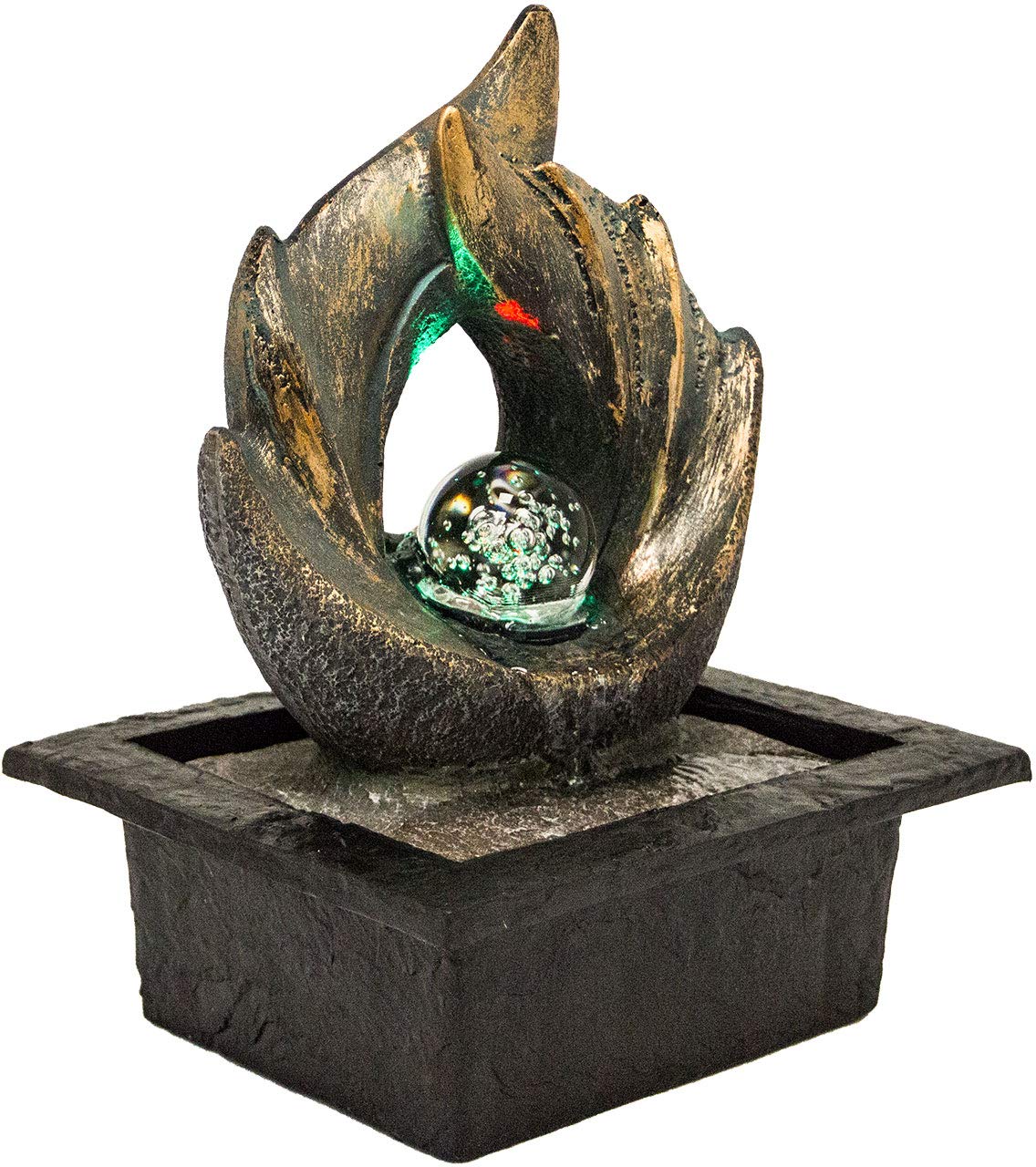 lemodo-zimmerbrunnen-elements-tischbrunnen-mit-led-und-wasserfall image 7