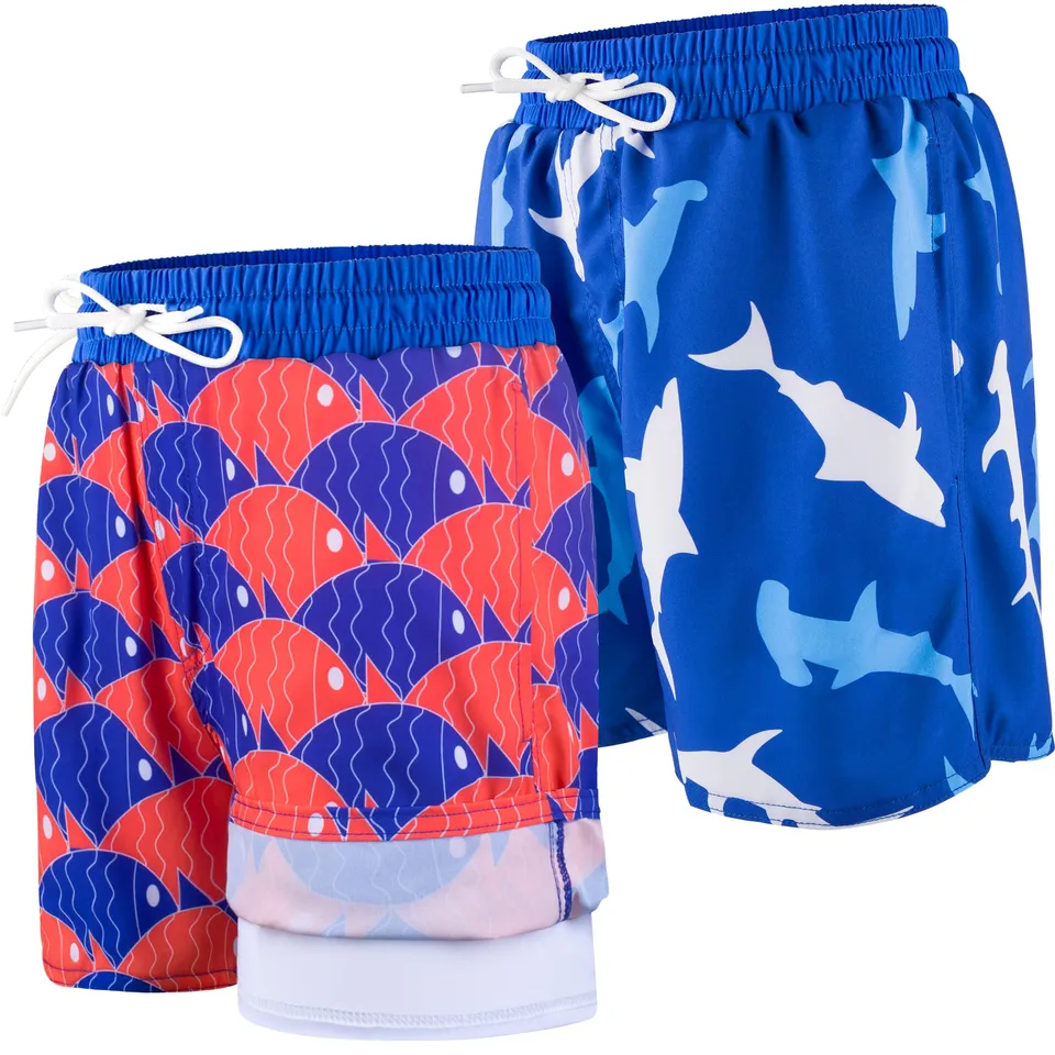 big-elephant-jungen-schwimmshorts-2er-pack-mit-kompressionsfutter image 1