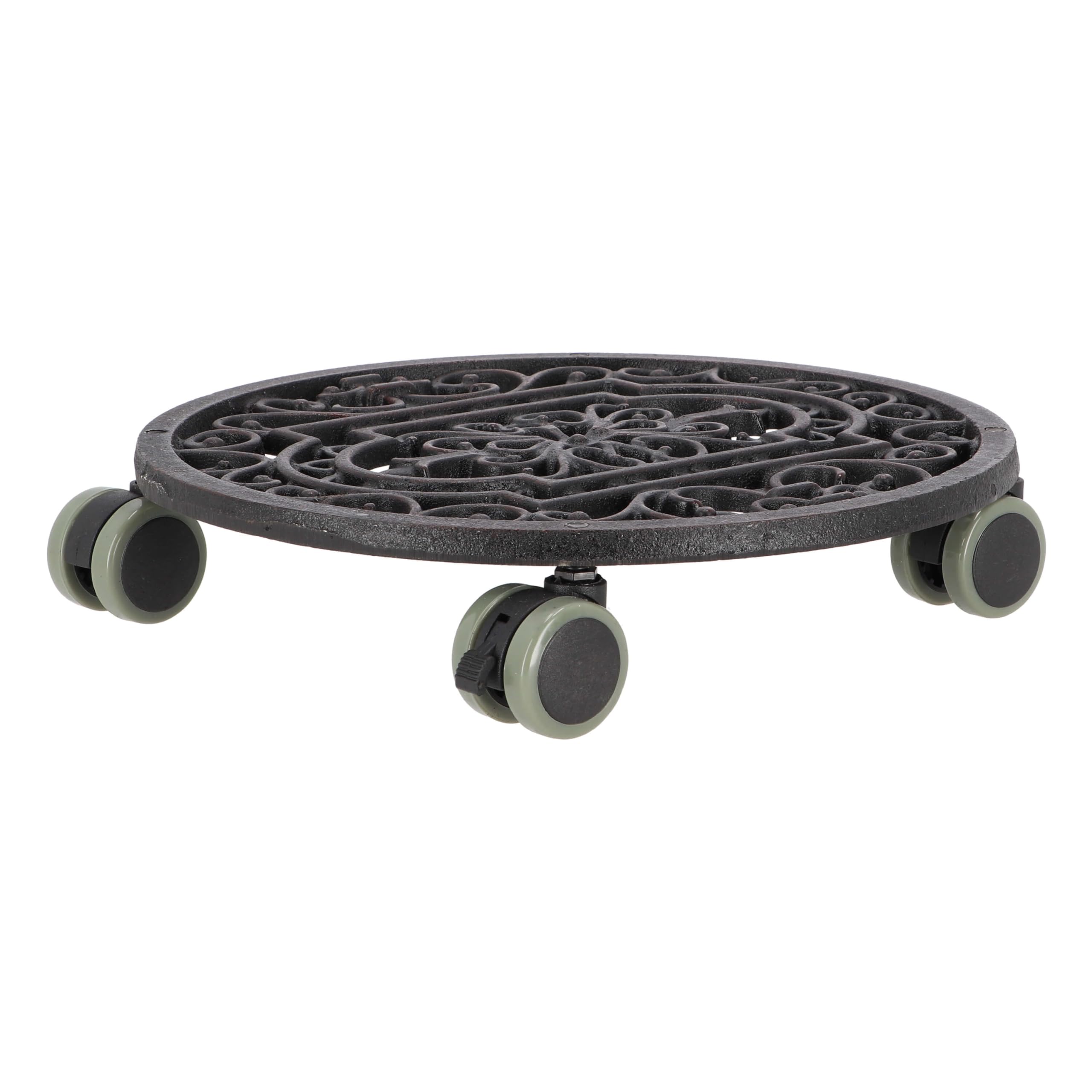 esschert-design-tg21-antik-pflanzentrolley-rund-28-cm image 2