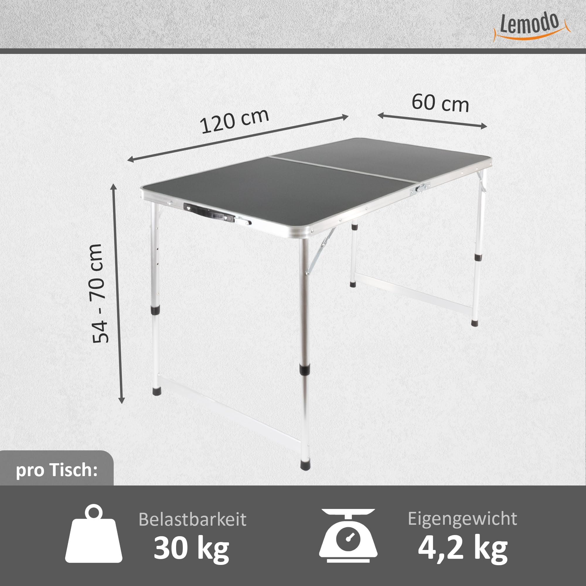 lemodo-campingtisch-klappbar-120-x-60-cm-3-fach-h-henverstellbar-schwarz image 2