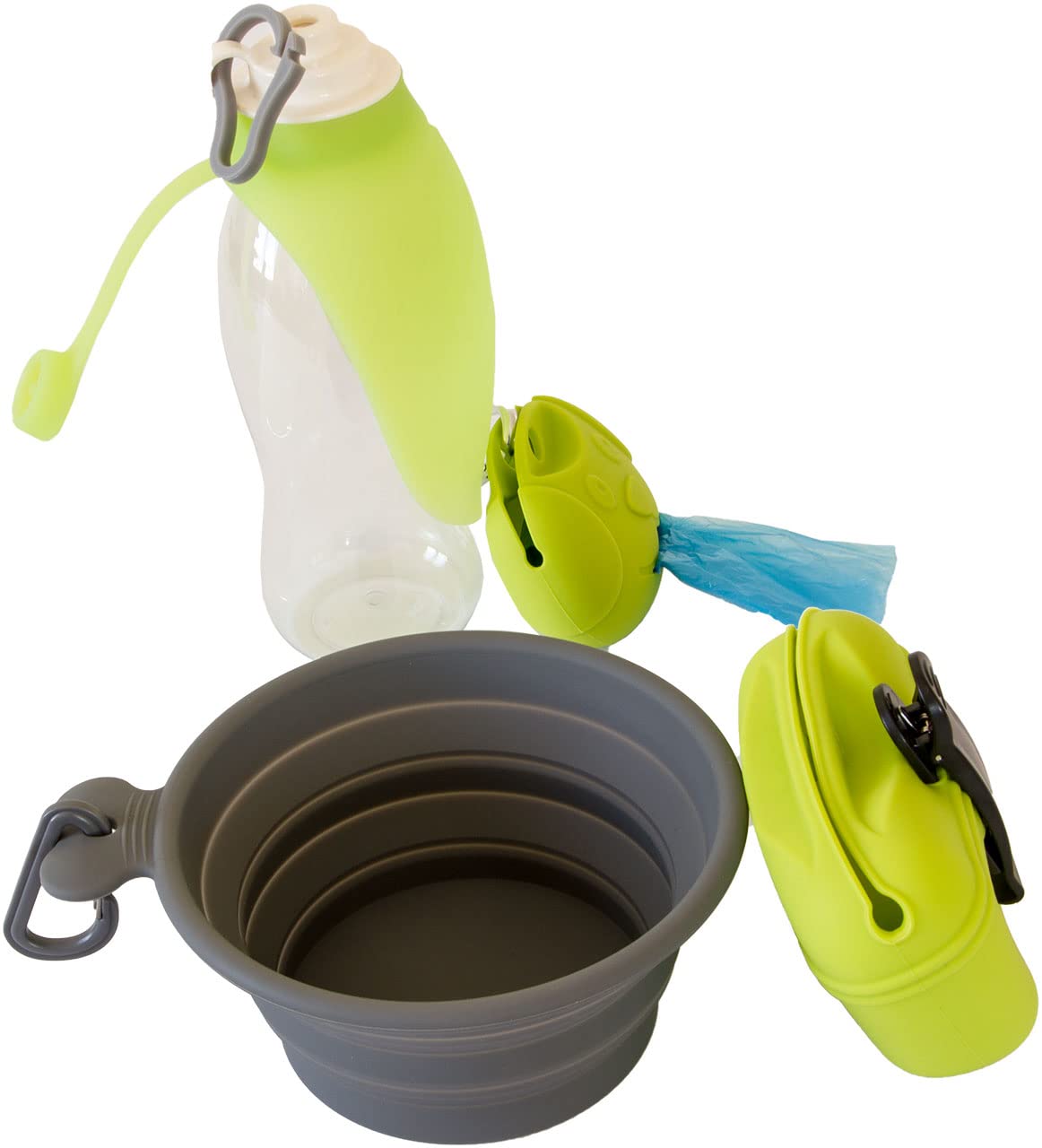 lemodo-hunde-set-to-go-4-teilig-outdoor-reiseset-mit-trinkflasche-napf-leckerli- image 1