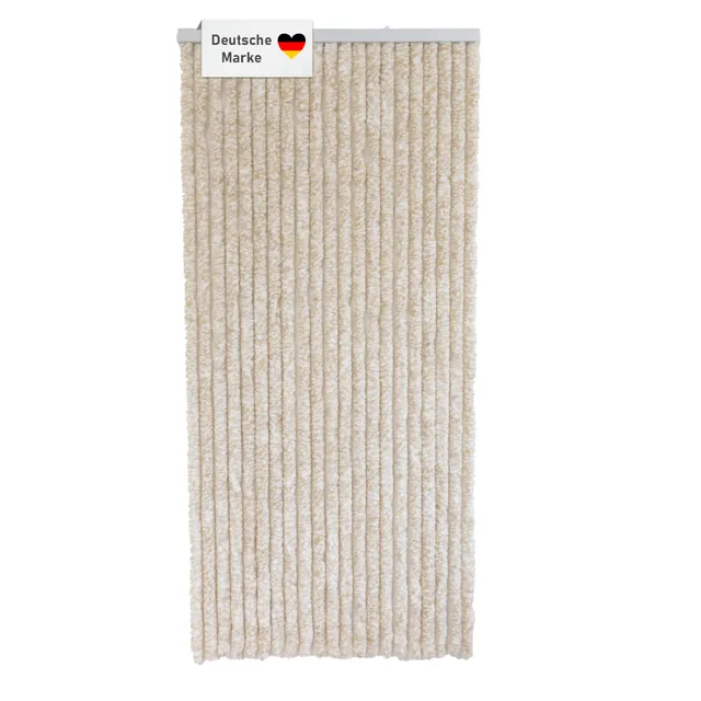 lemodo-flauschvorhang-t-rvorhang-wohnwagen-90x200-cm-beige-wei image 1