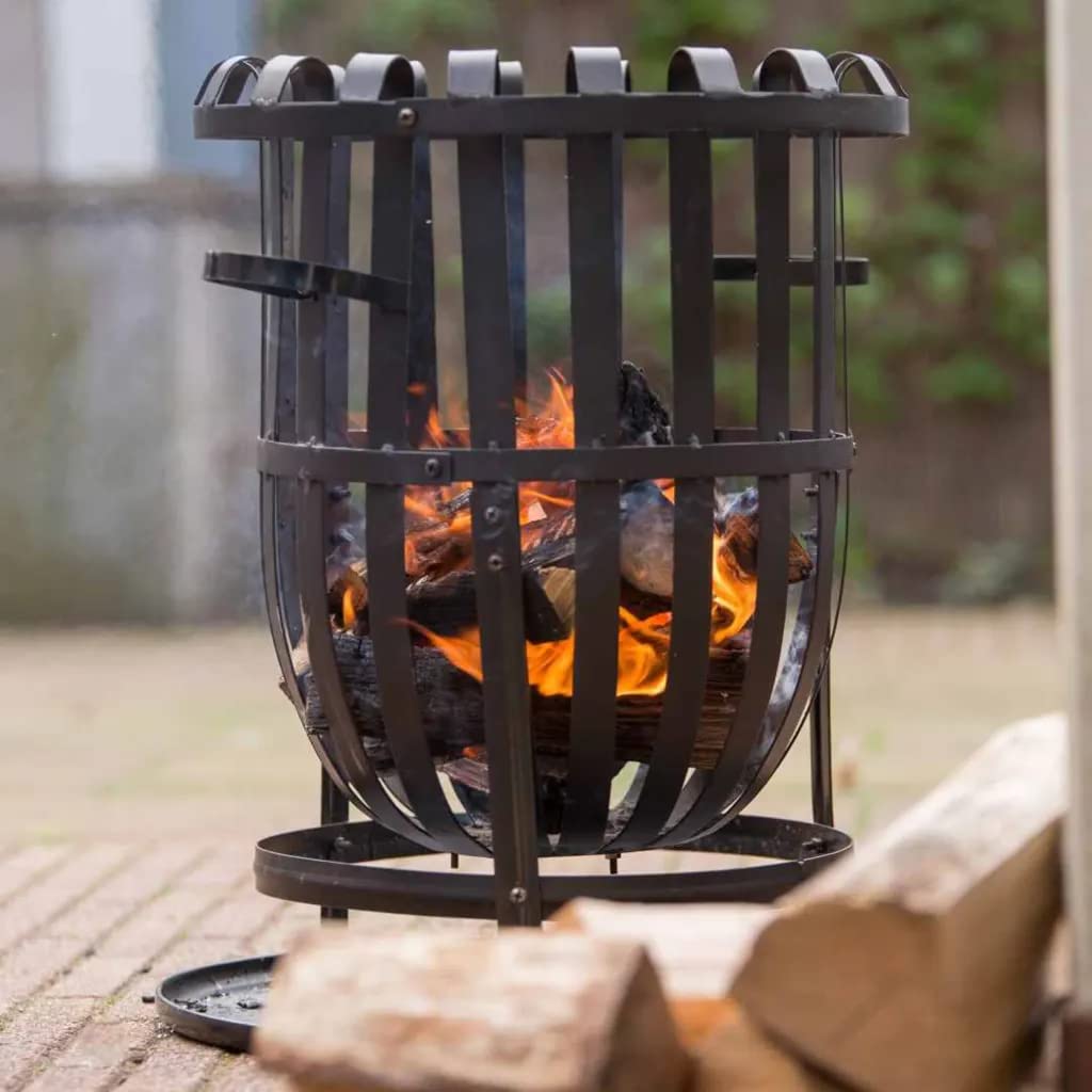 lemodo-redfire-vancouver-feuerkorb-gusseisen-40-x-40-x-56-cm-schwarz image 3