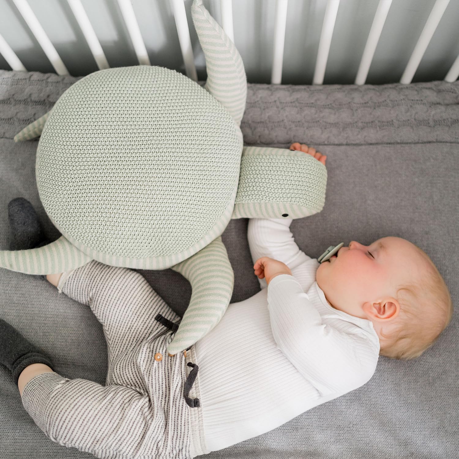 kindsgut-kuscheltier-schildkr-te-gestrickt-100-baumwolle-56cm image 3