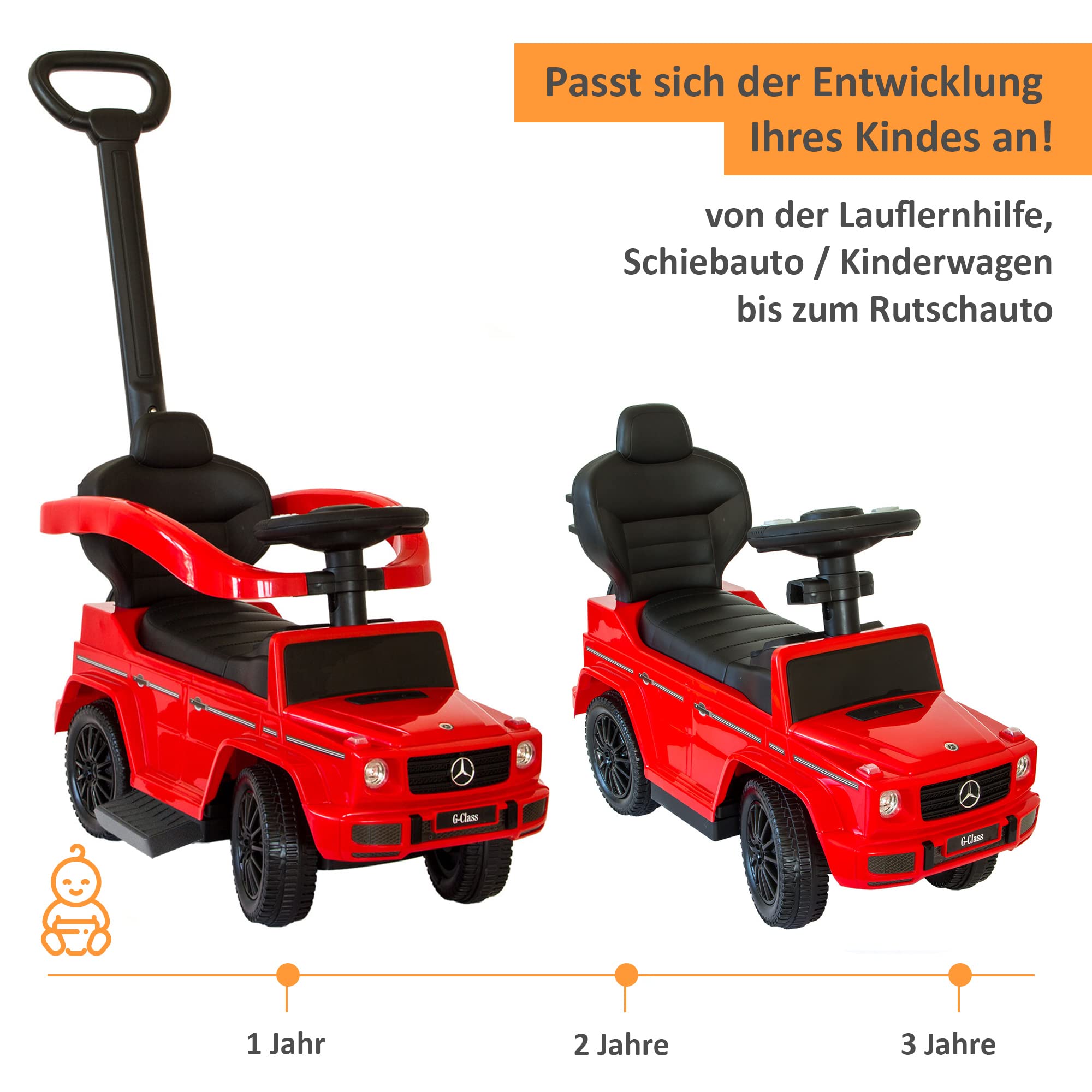 lemodo-rutschauto-rot-ab-1-jahr-mit-schiebestange image 8