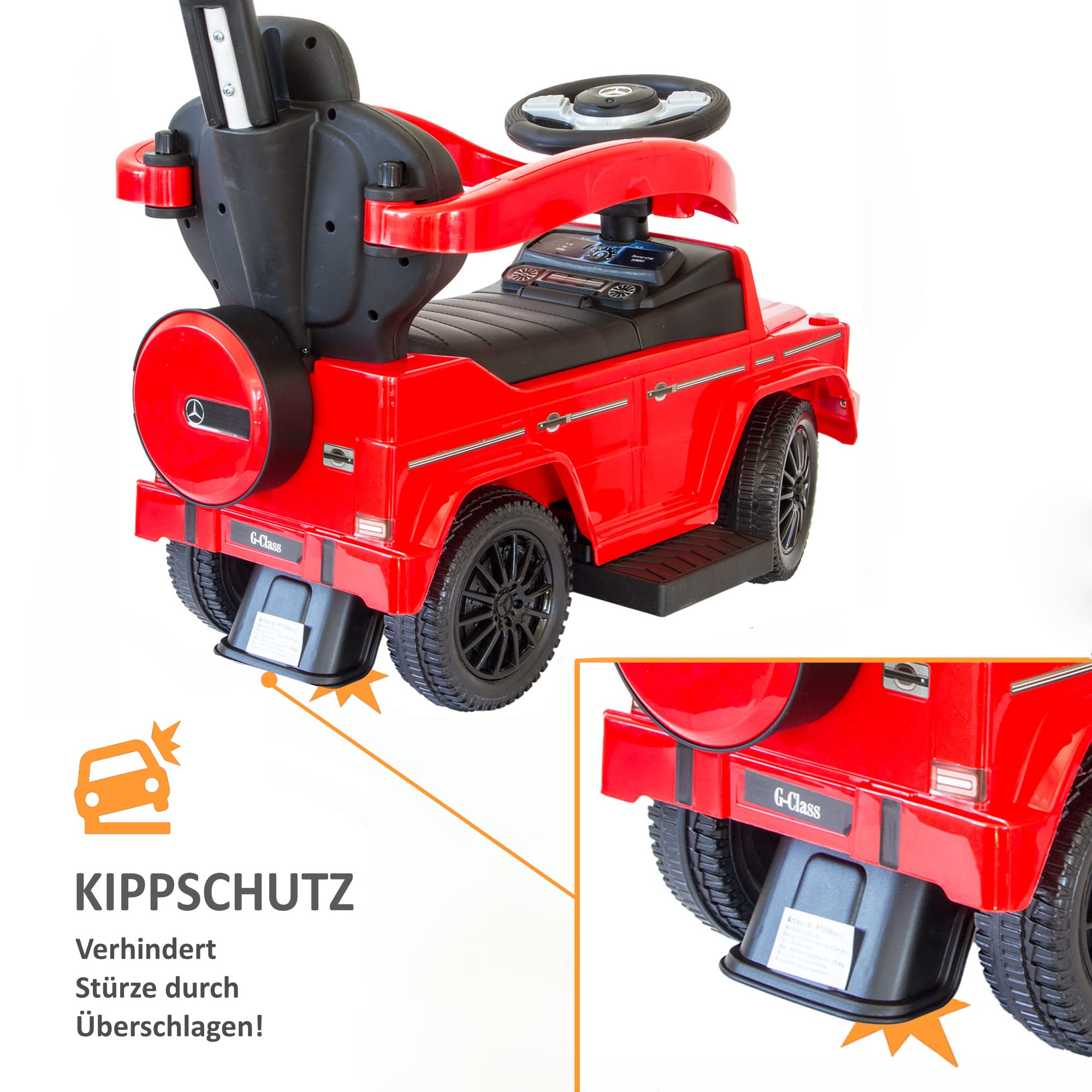 lemodo-rutschauto-rot-ab-1-jahr-mit-schiebestange image 6