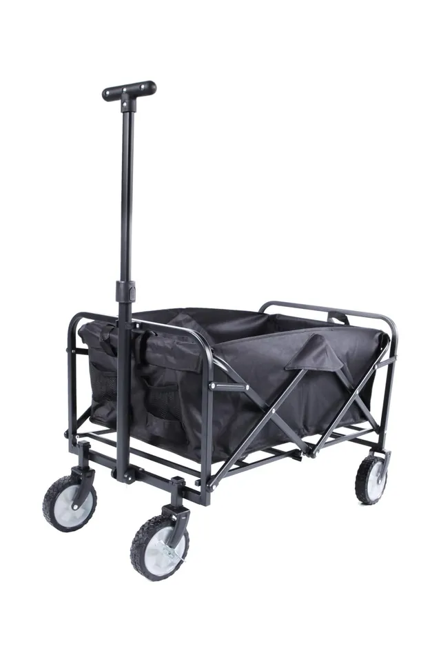 lemodo-faltbarer-bollerwagen-schwarz-transportwagen-bis-80-kg image 1