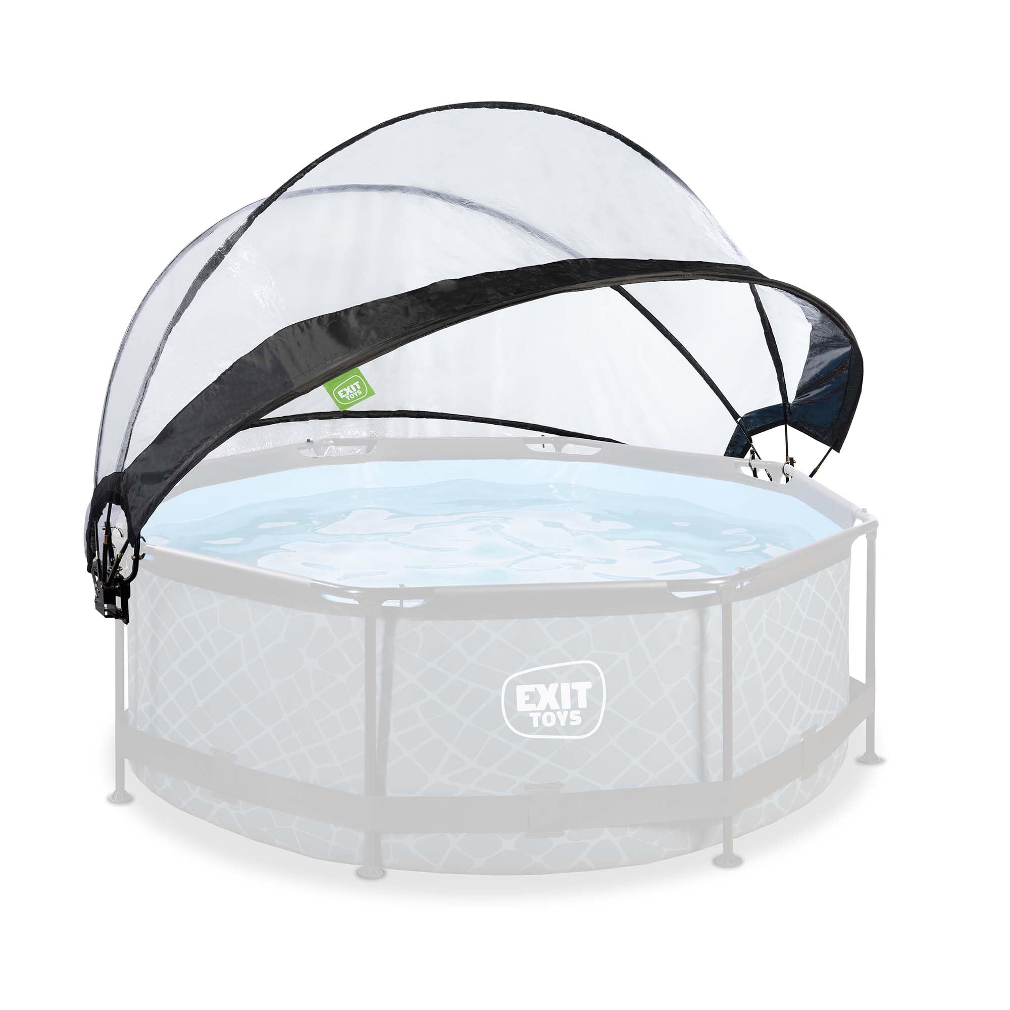 lemodo-exit-toys-eco-pool-dome-eco-244-cm-transparent-faltbar image 4