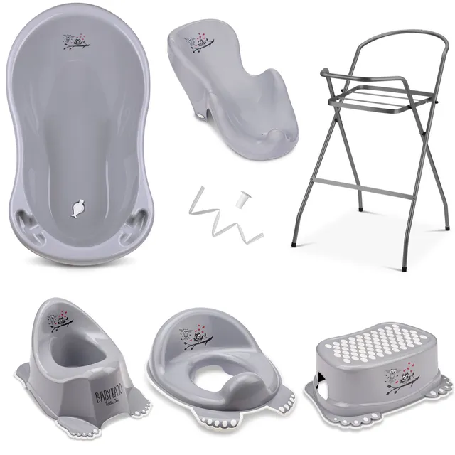 babykajo-babybadewanne-mit-st-nder-7-teiliges-set-86-cm image 1
