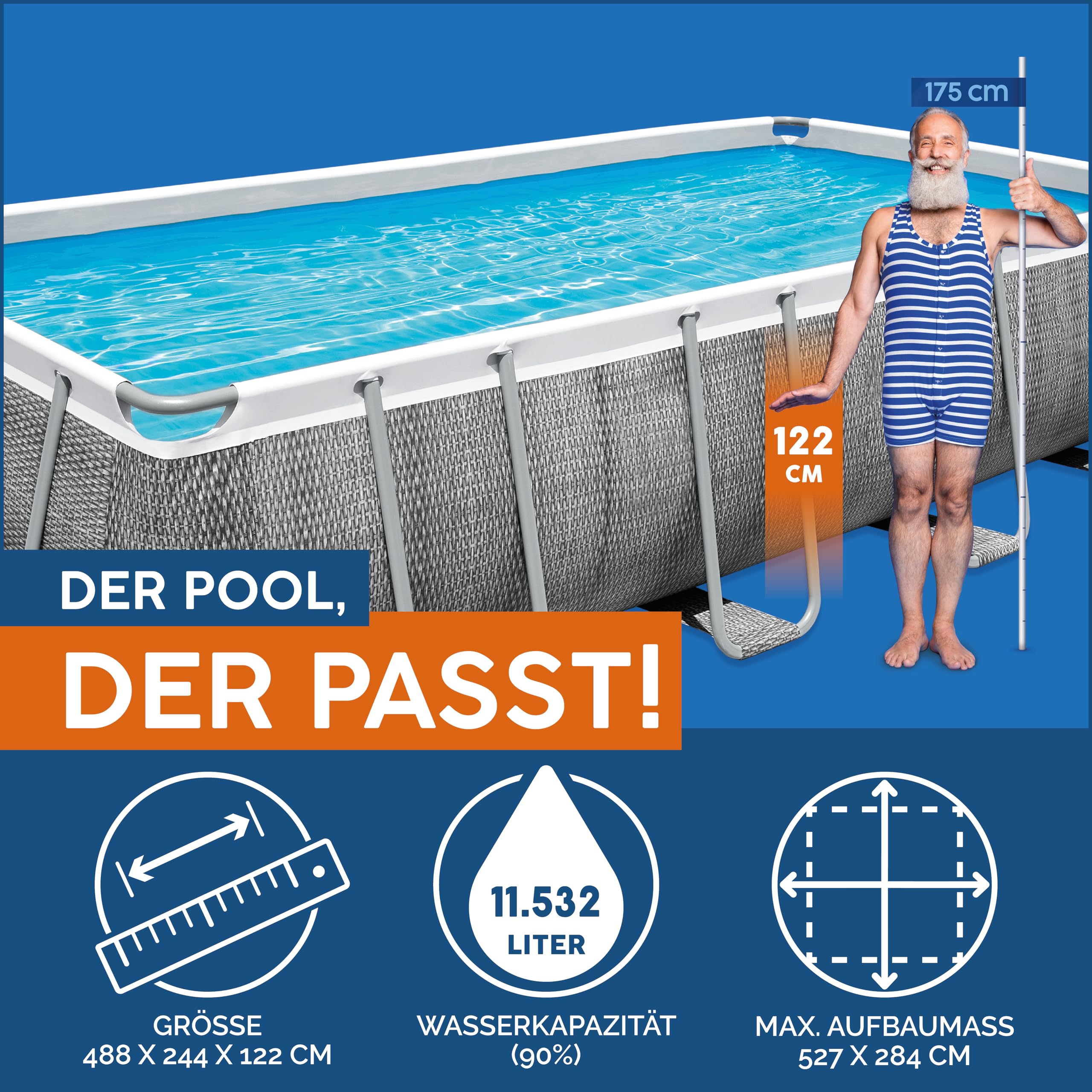 lemodo-bestway-power-steel-pool-set-eckig-488x244x122cm-rattan-optik-mit-filterp image 3