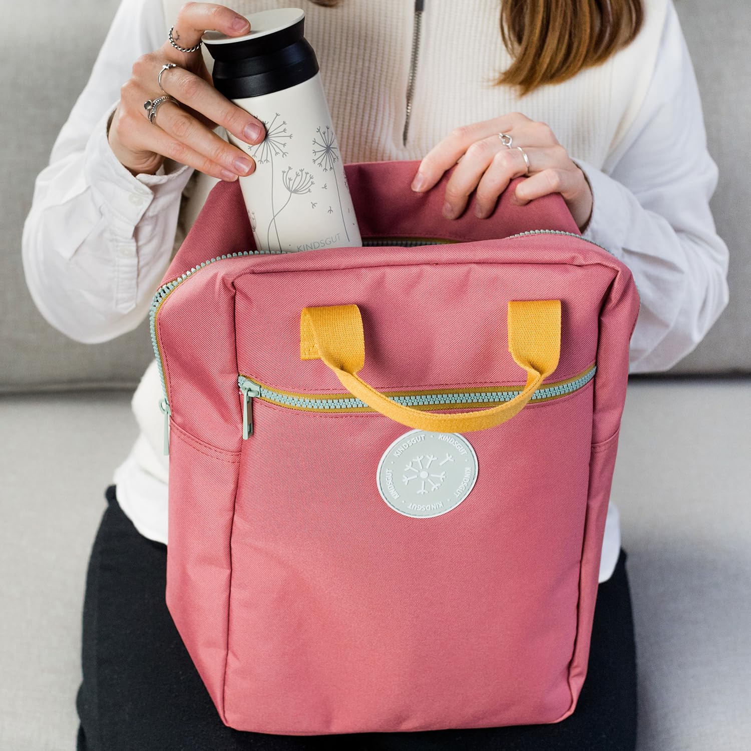 kindsgut-kinderrucksack-maxi-altrosa-recyceltes-pet image 3