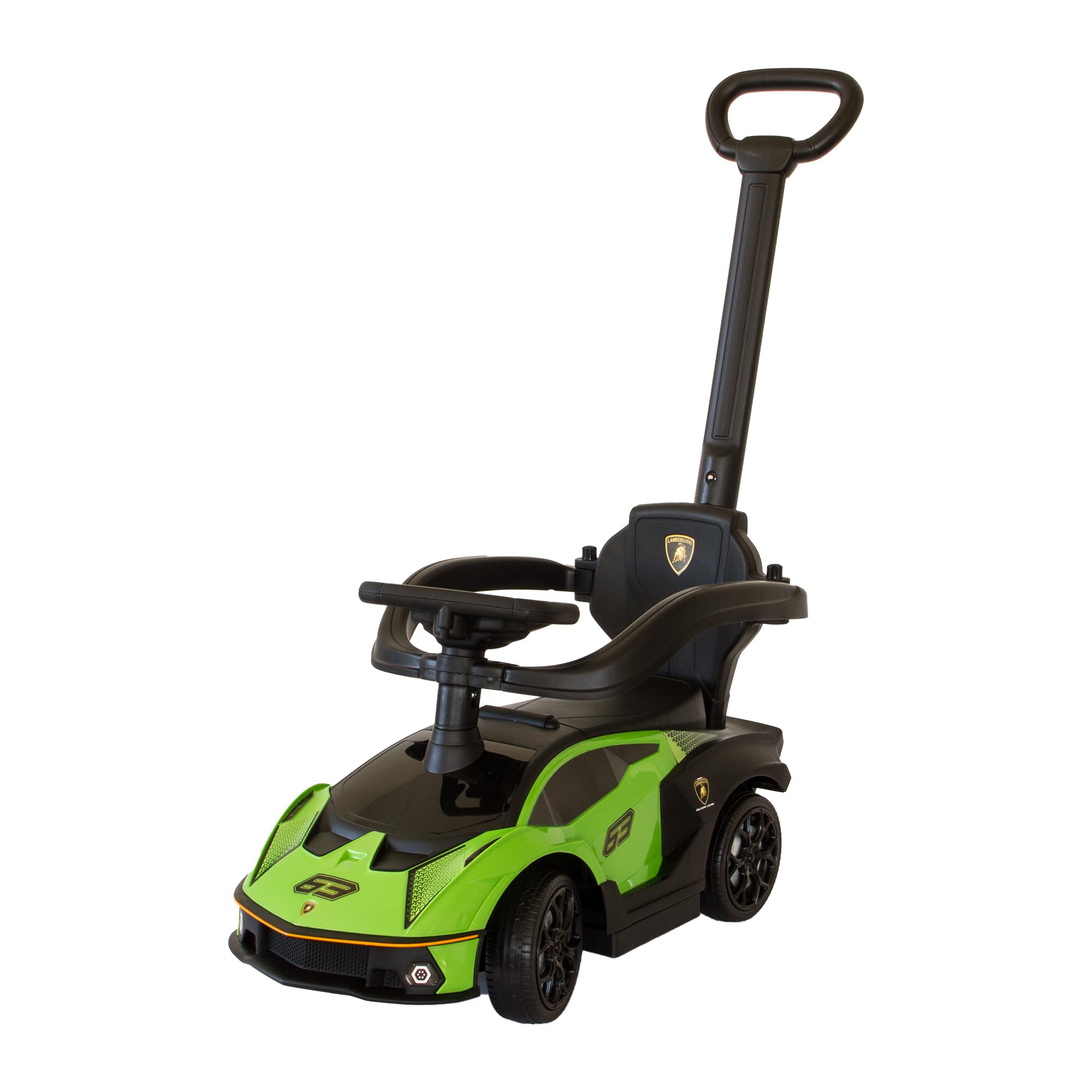 lemodo-rutschauto-lamborghini-essenza-gr-n-mit-schiebstange-ab-1-jahr image 1