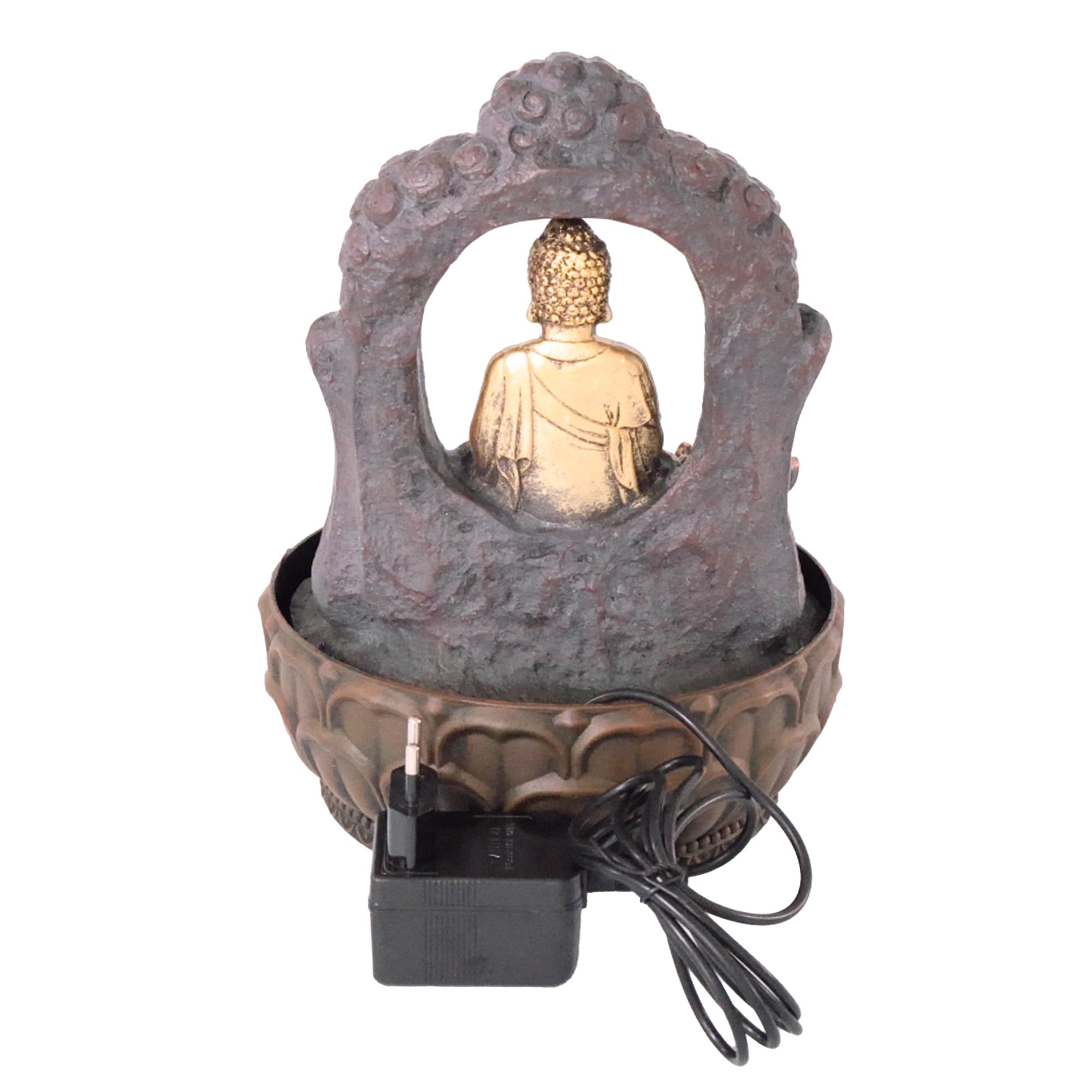 lemodo-zimmerbrunnen-buddha-mit-bogen-und-kugel-led image 4