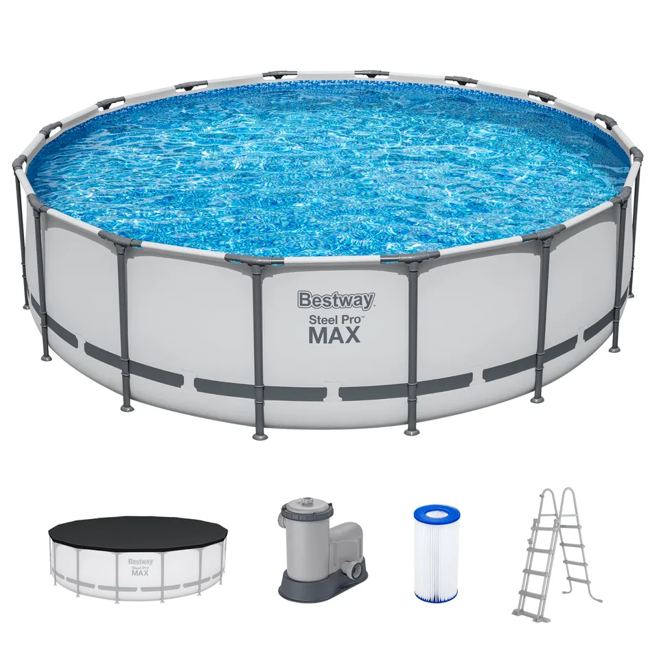 lemodo-bestway-steel-pro-max-frame-pool-komplett-set-rund-488-x-122-cm image 1