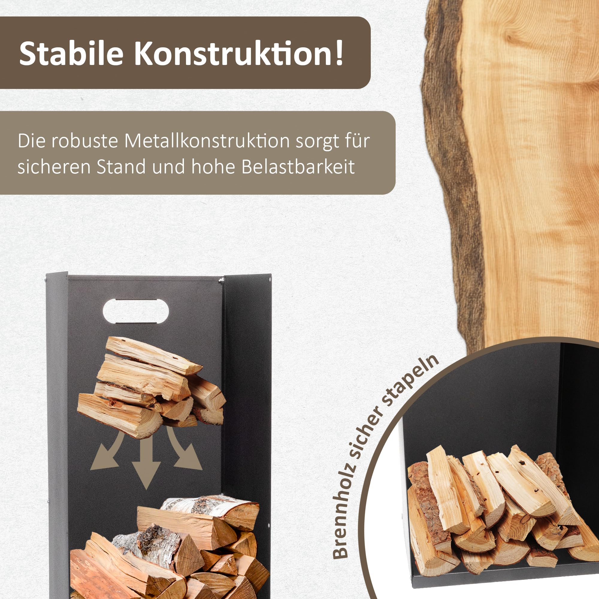lemodo-kaminholzregal-metall-75-cm-schwarz image 4