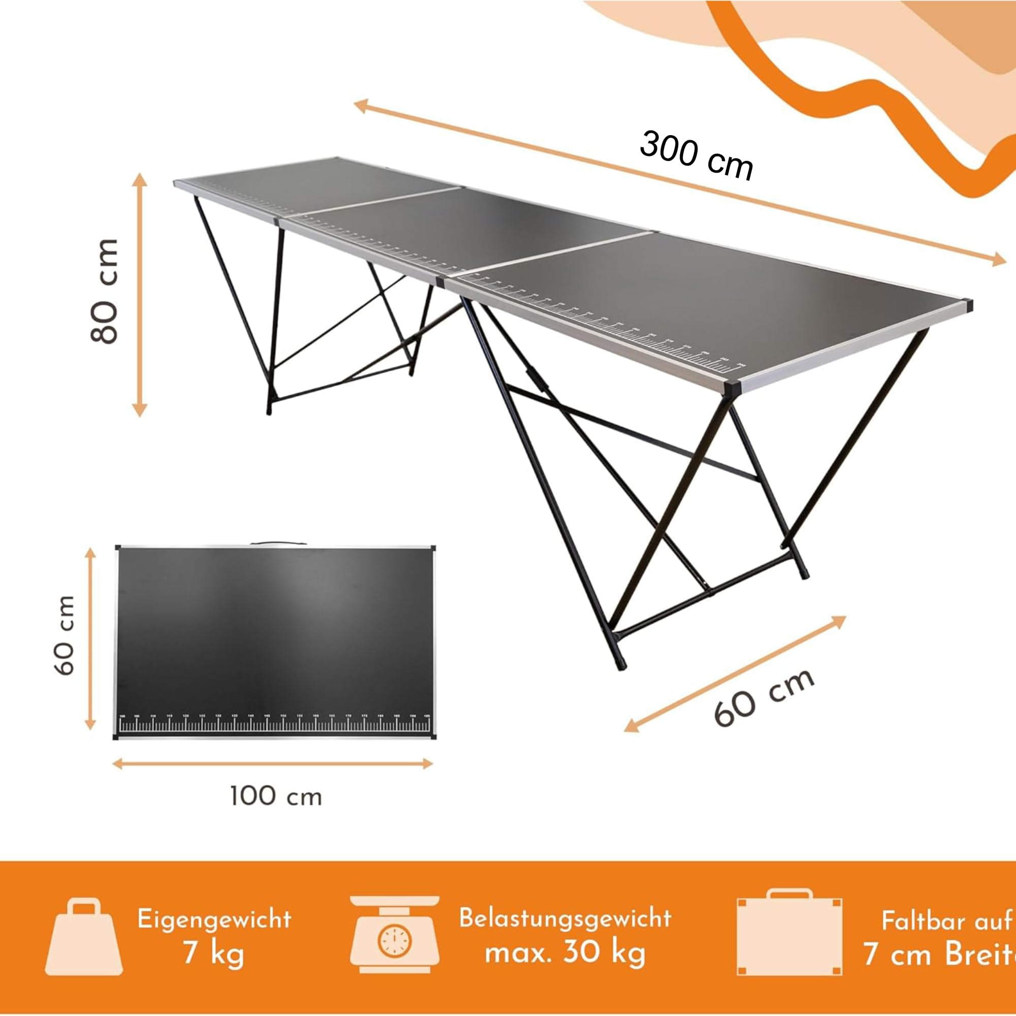 lemodo-tapeziertisch-klappbar-300-x-60-cm-multifunktionstisch image 2