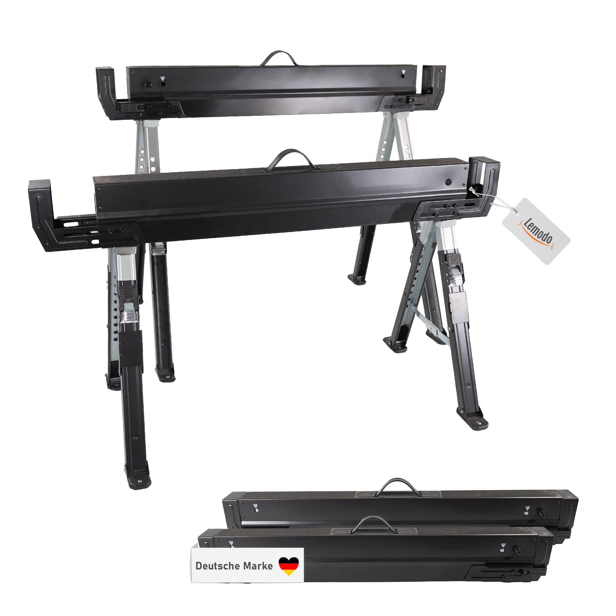 lemodo-arbeitsbock-h-henverstellbar-klappbar-2er-set-580-kg image 7