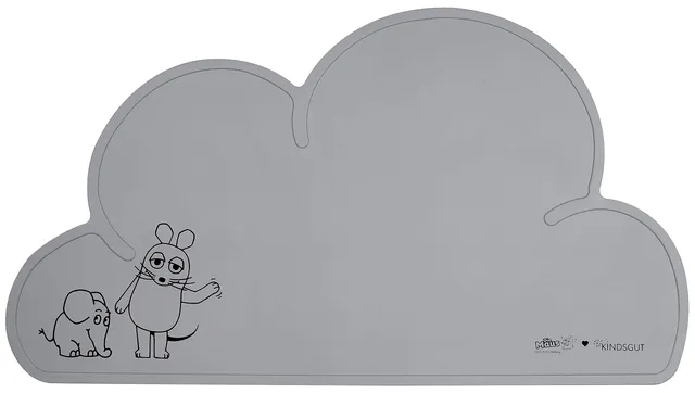 kindsgut-silikon-platzset-wolke-rutschfest-hellgrau-49x27-cm image 1