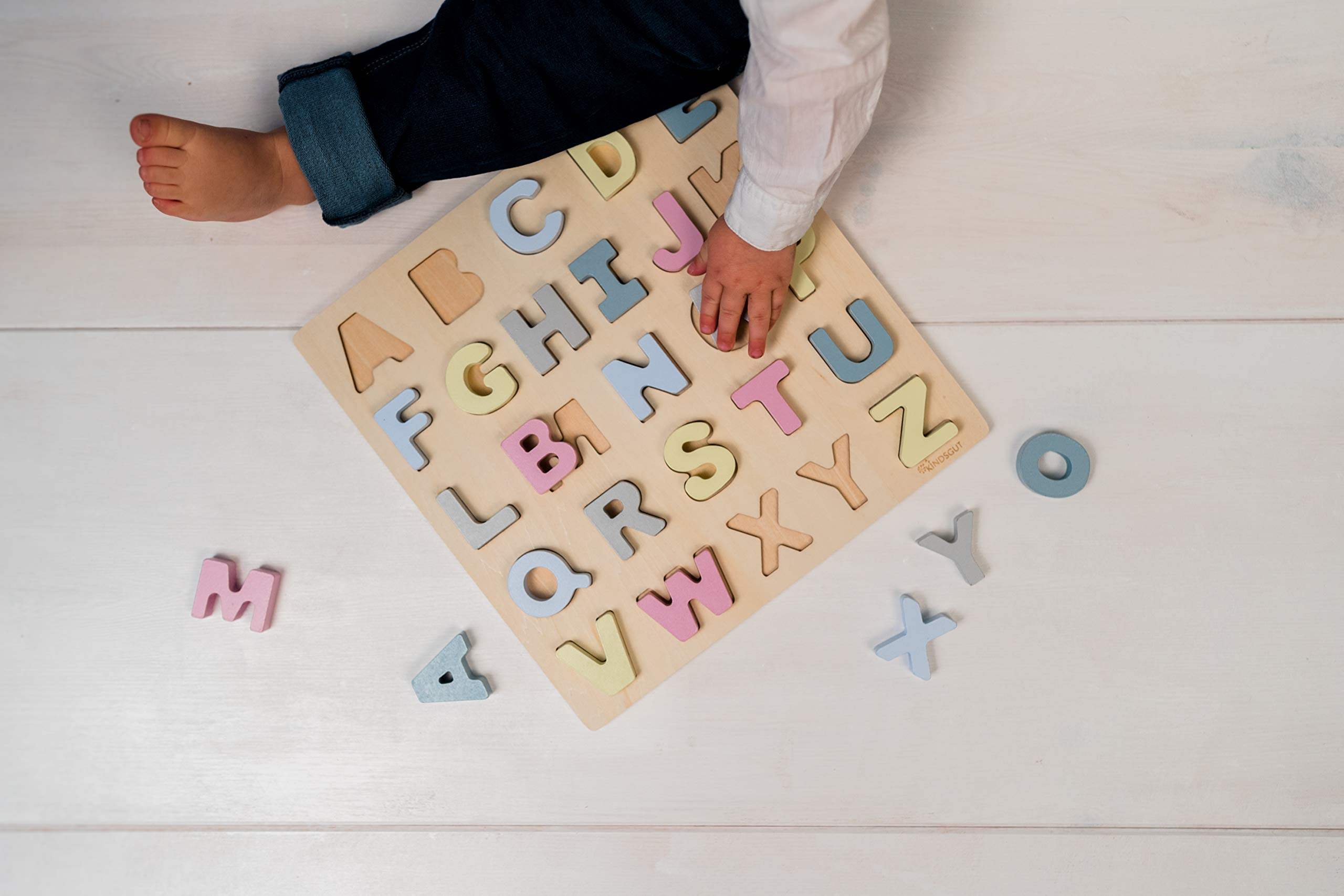 kindsgut-abc-puzzle-buchstaben-holzpuzzle-hanna-26-teilig image 2