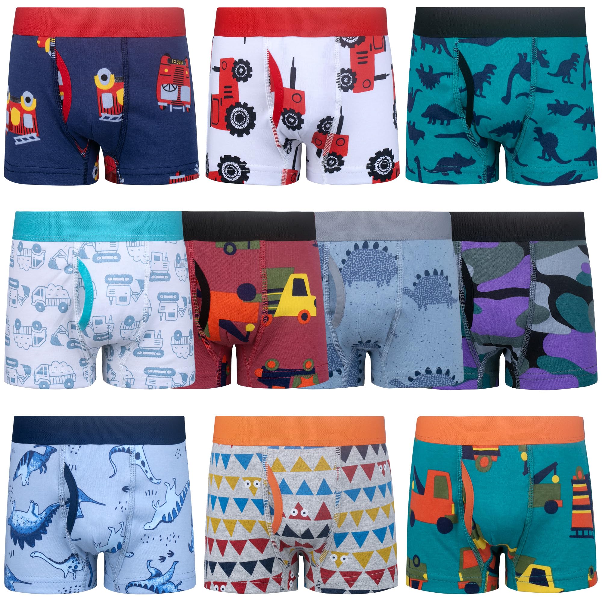big-elephant-jungen-boxershorts-10er-pack-baumwolle-dino-muster image 8