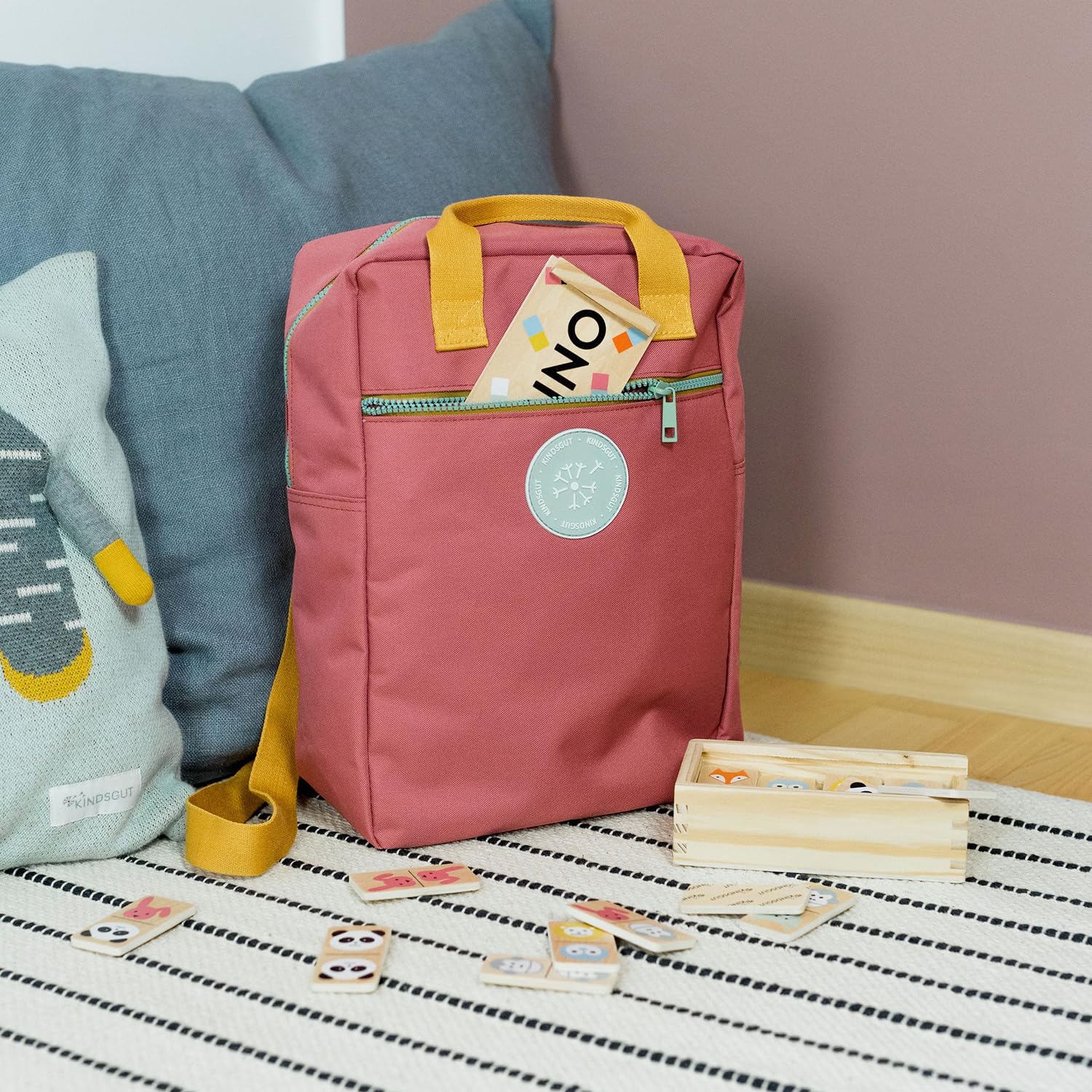 kindsgut-kinderrucksack-maxi-altrosa-recyceltes-pet image 8