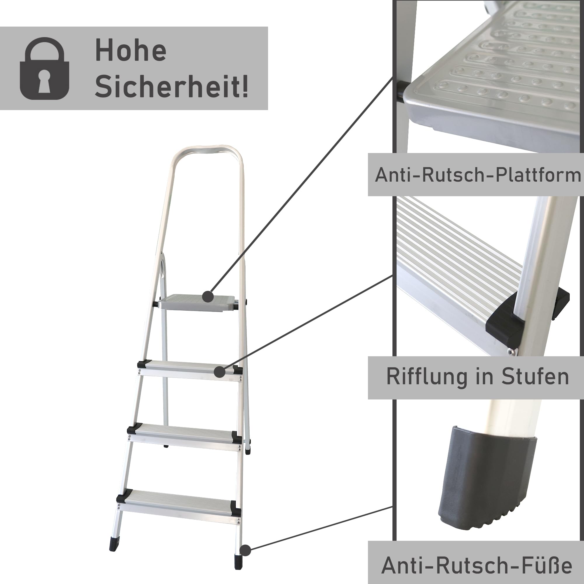 lemodo-trittleiter-4-stufen-klappbar-aluminium-150-kg image 2