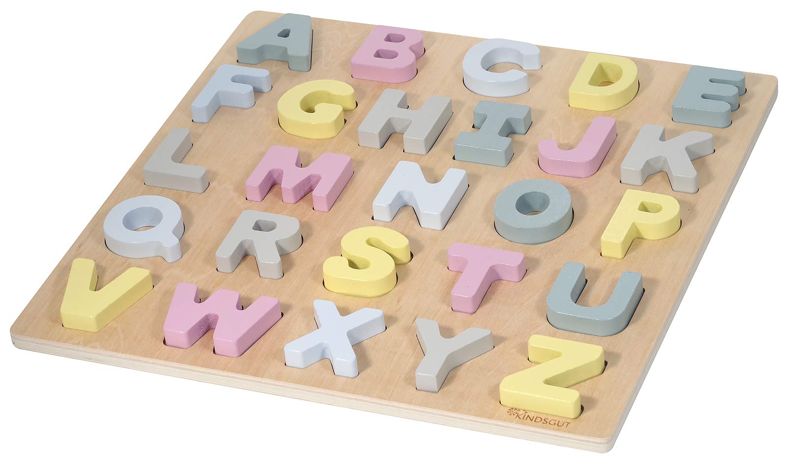 kindsgut-abc-puzzle-buchstaben-holzpuzzle-hanna-26-teilig image 1