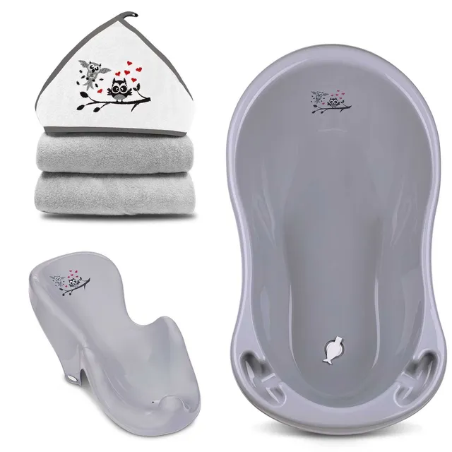 babykajo-babybadewanne-3er-set-wanne-86cm-badesitz-kapuzenhandtuch image 1