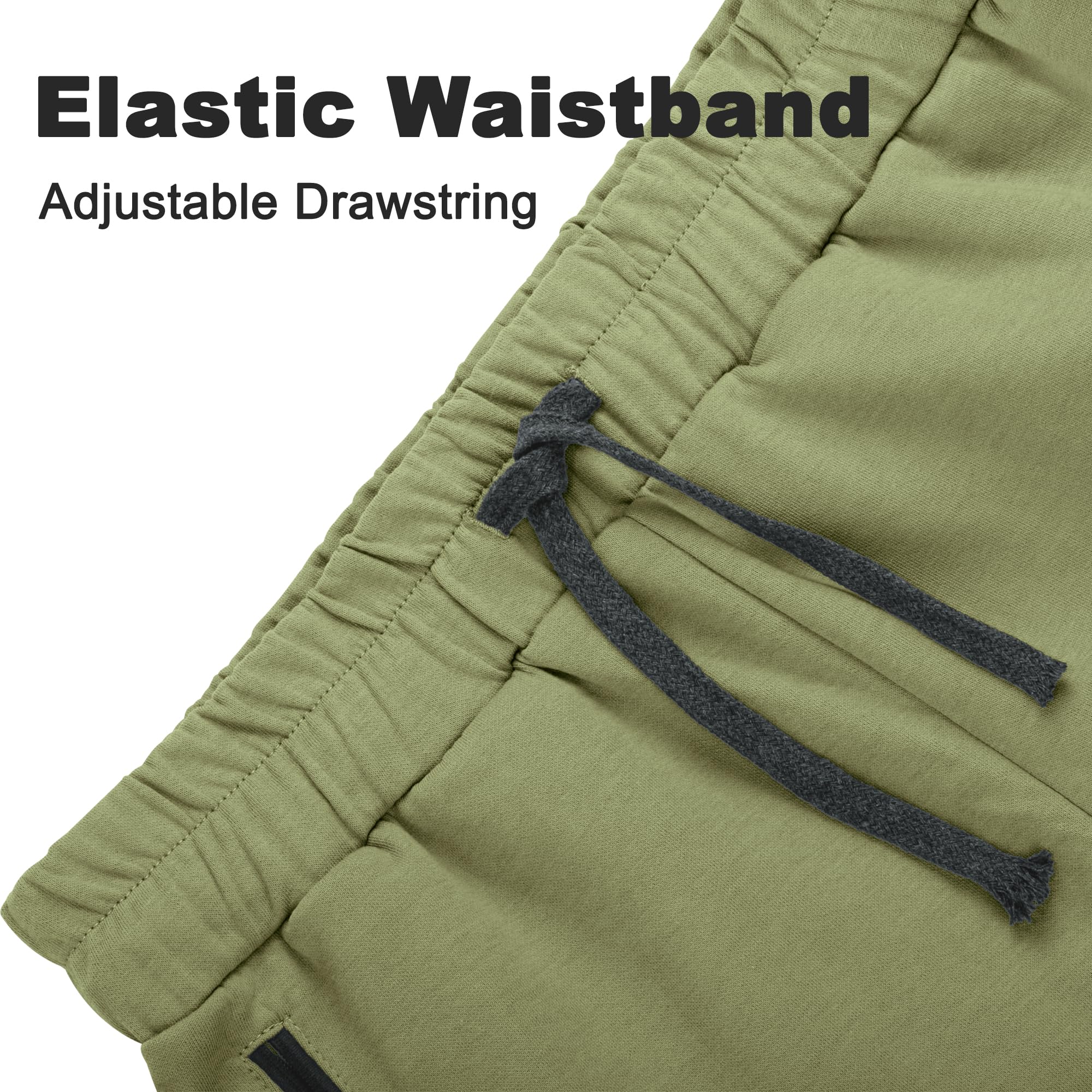 big-elephant-herren-baumwoll-shorts-mit-kordelzug-sportshorts-mit-taschen image 3