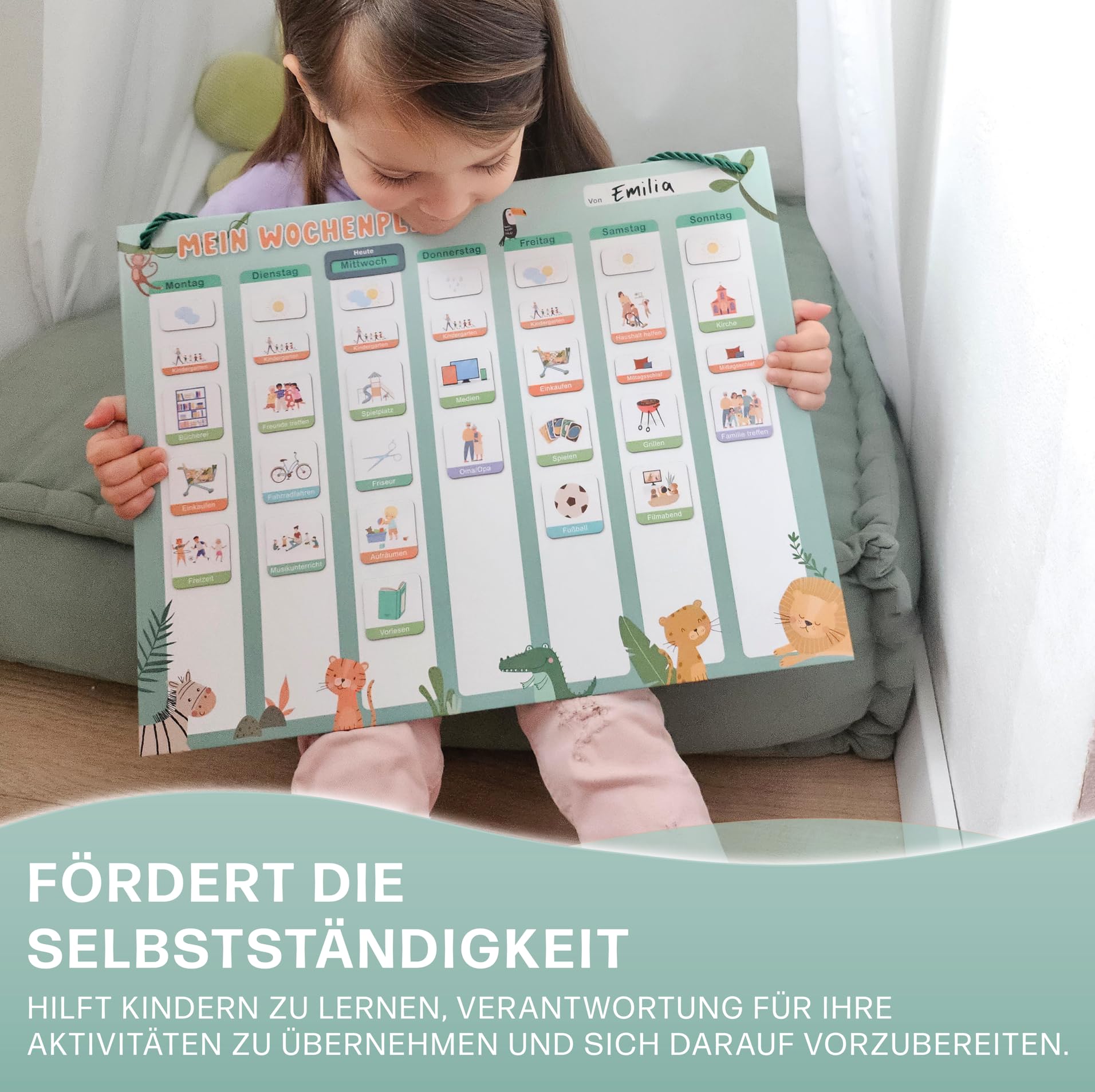 mini-mindz-wochenplaner-kinder-montessori-magnettafel-200-magnete image 3