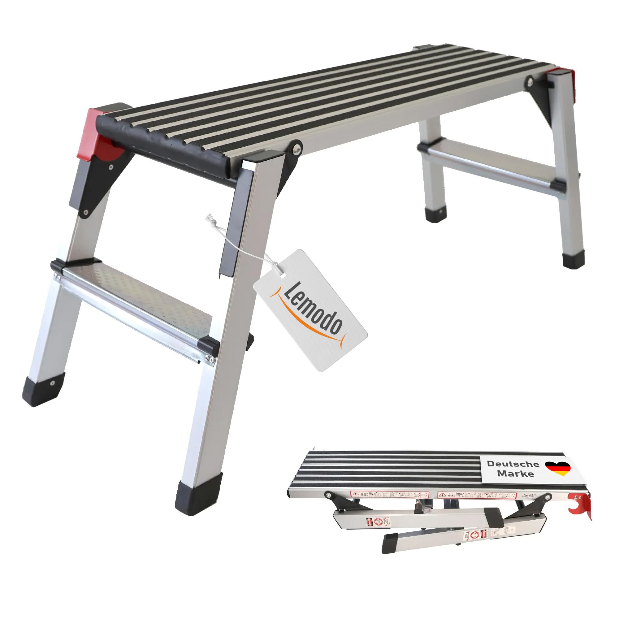 lemodo-arbeitsplattform-klappbar-aluminium-150-kg-rutschfest image 1