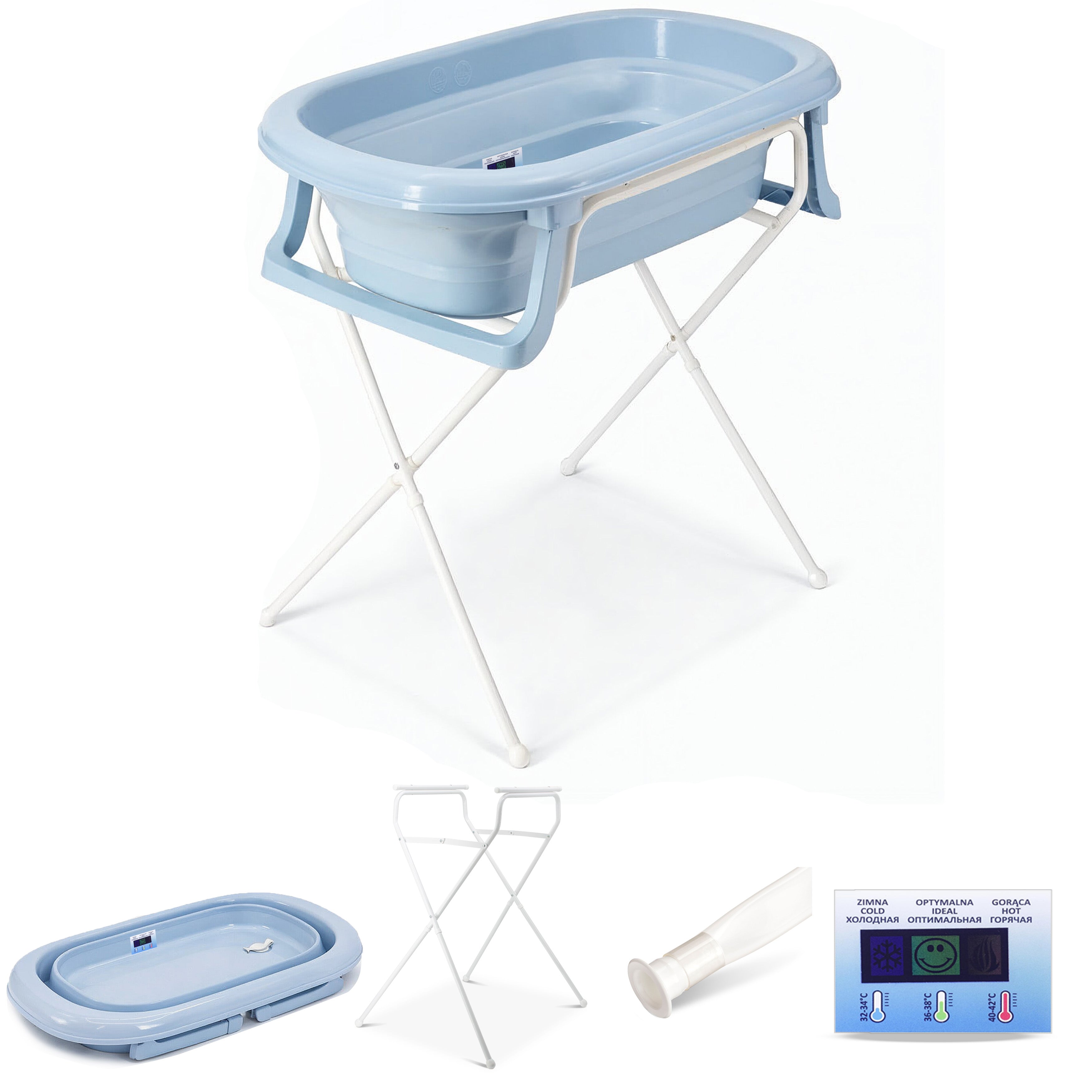 babykajo-faltbare-babybadewanne-mit-gestell-4-teiliges-set-mit-ablaufschlauch-un image 3