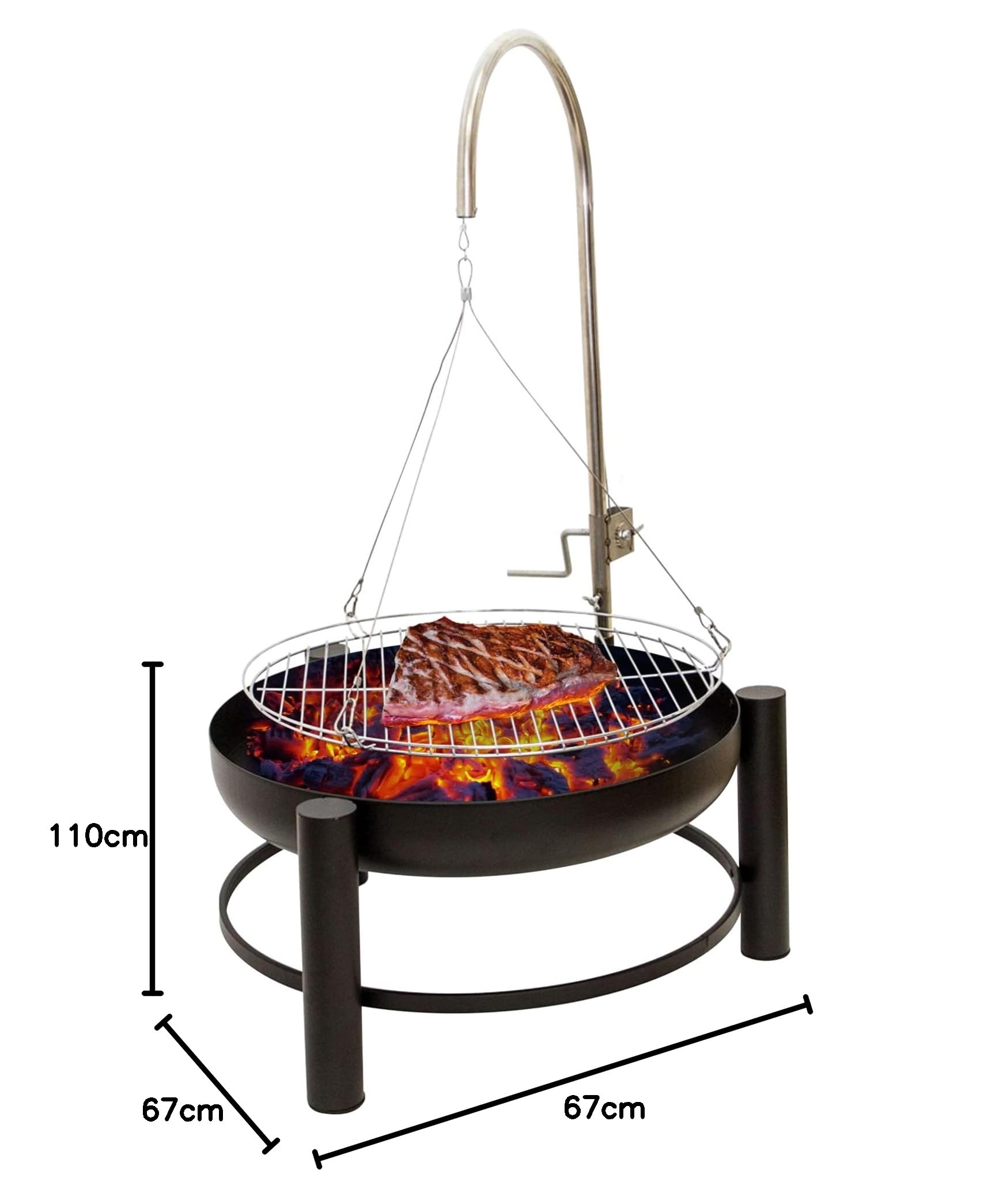 lemodo-schwenkgrill-holzkohlegrill-55-cm-h-henverstellbar image 8