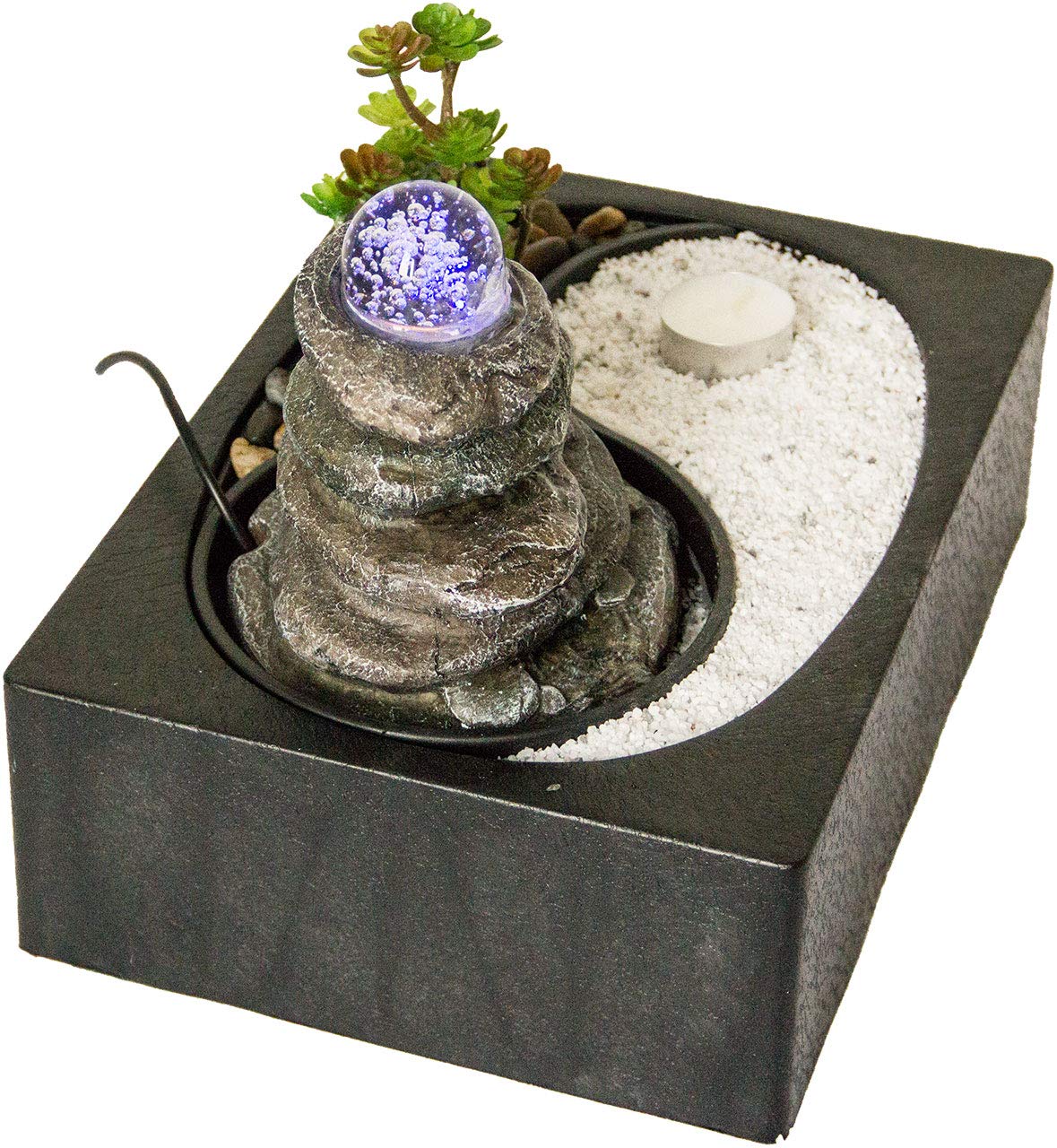 lemodo-zimmerbrunnen-mit-led-beleuchtung-und-glaskugel image 6